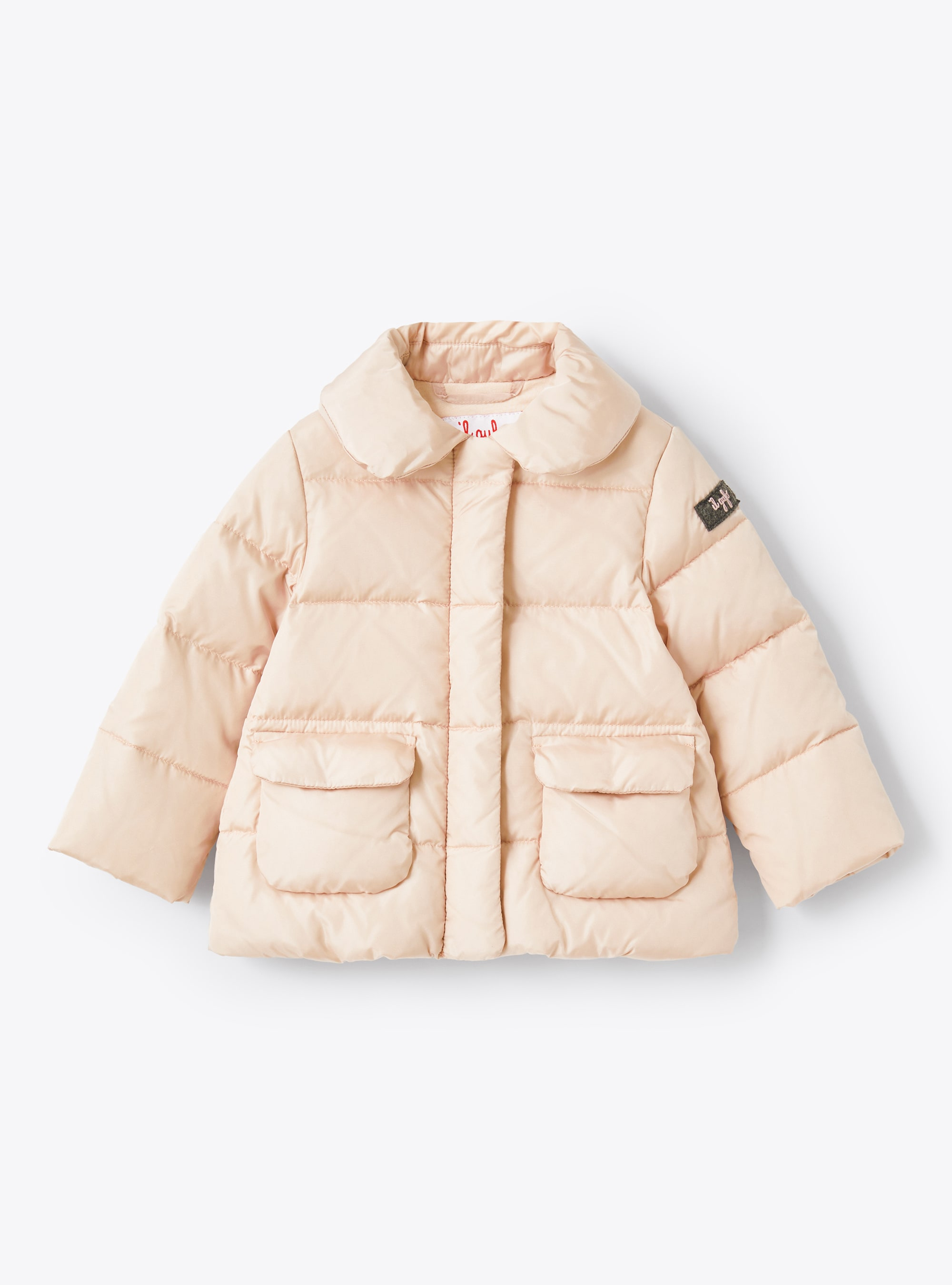 Baby girls' hooded down jacket - Pink | Il Gufo