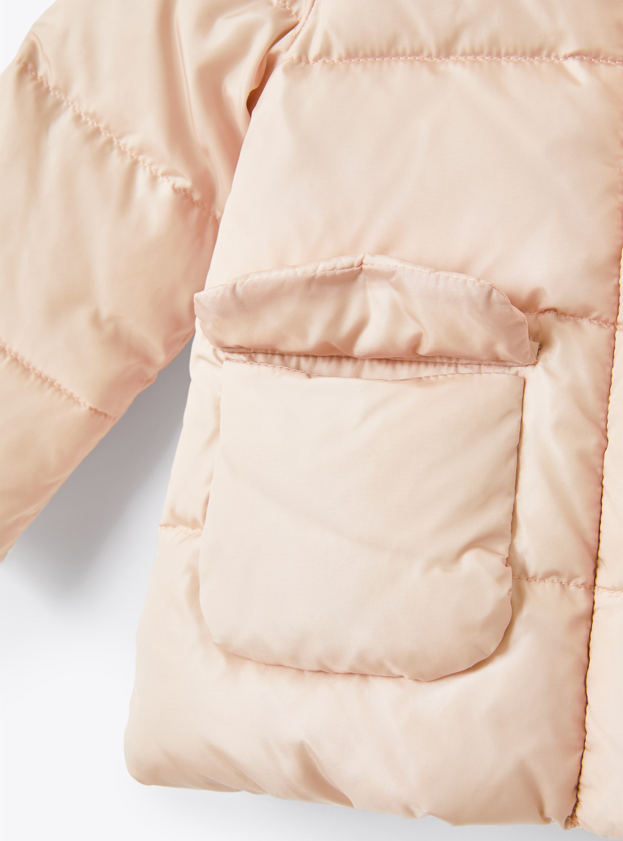 Baby girls' hooded down jacket - Pink | Il Gufo