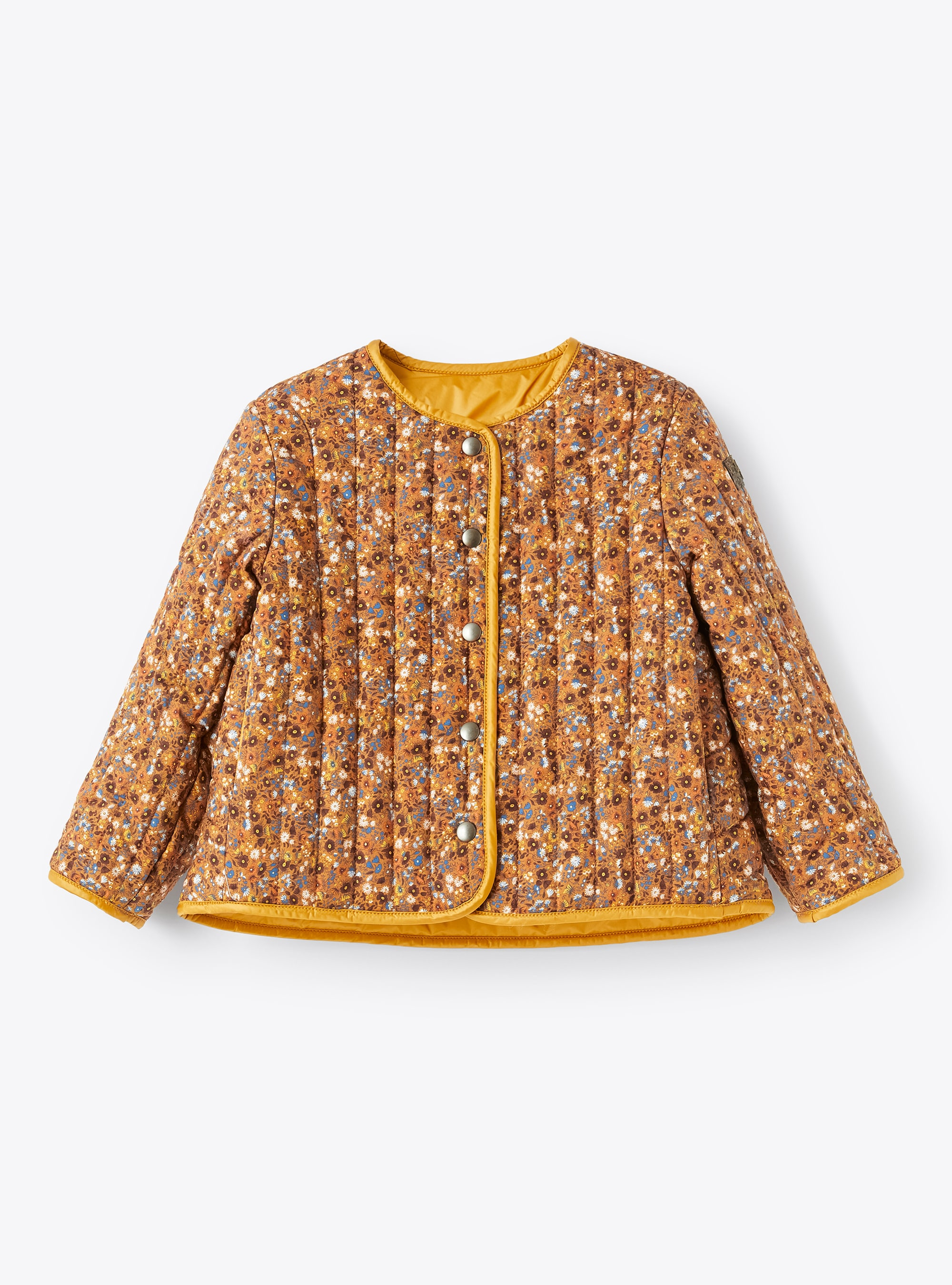 Reversible floral print jacket - Brown | Il Gufo