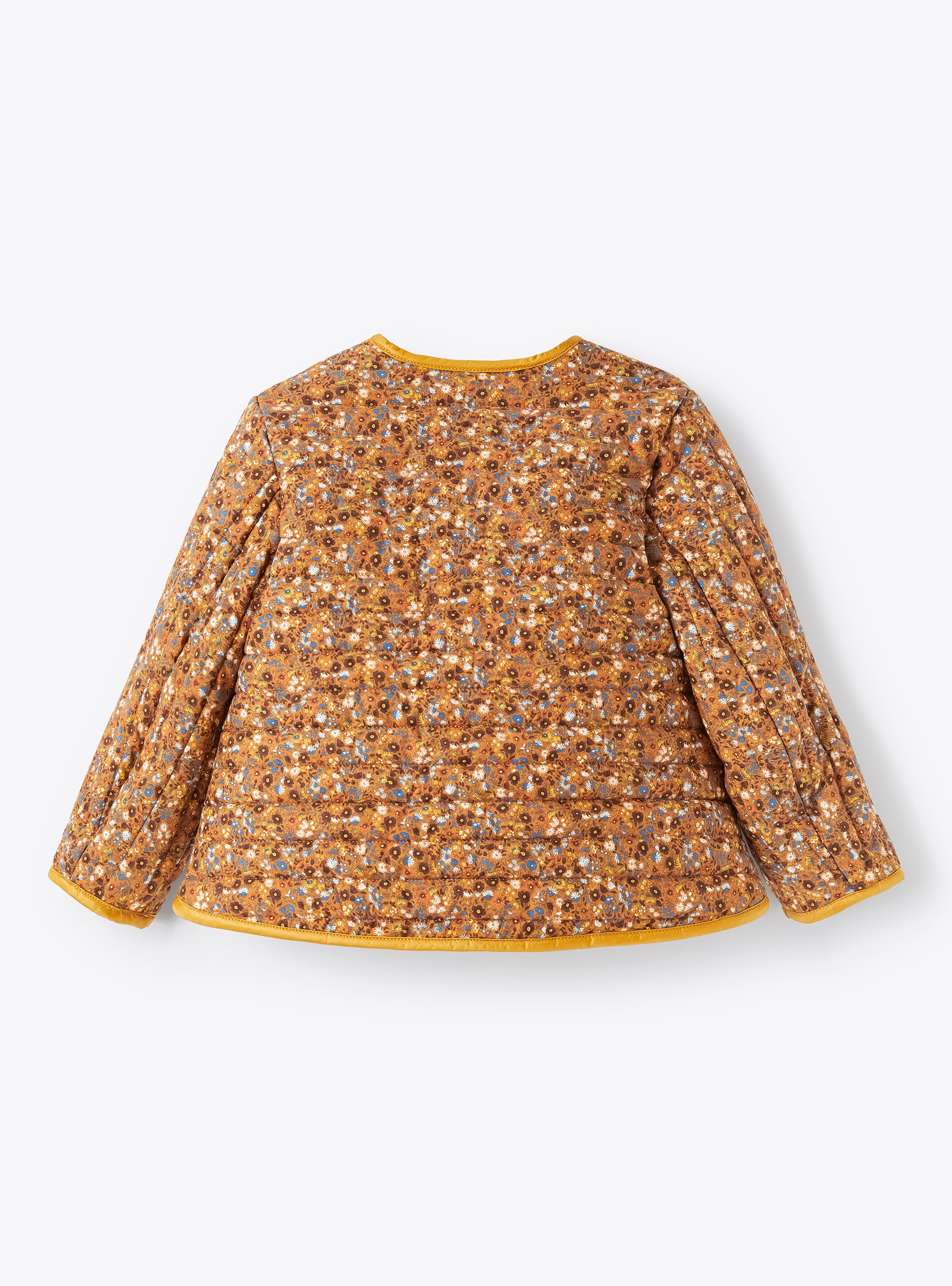 Reversible floral print jacket - Brown | Il Gufo