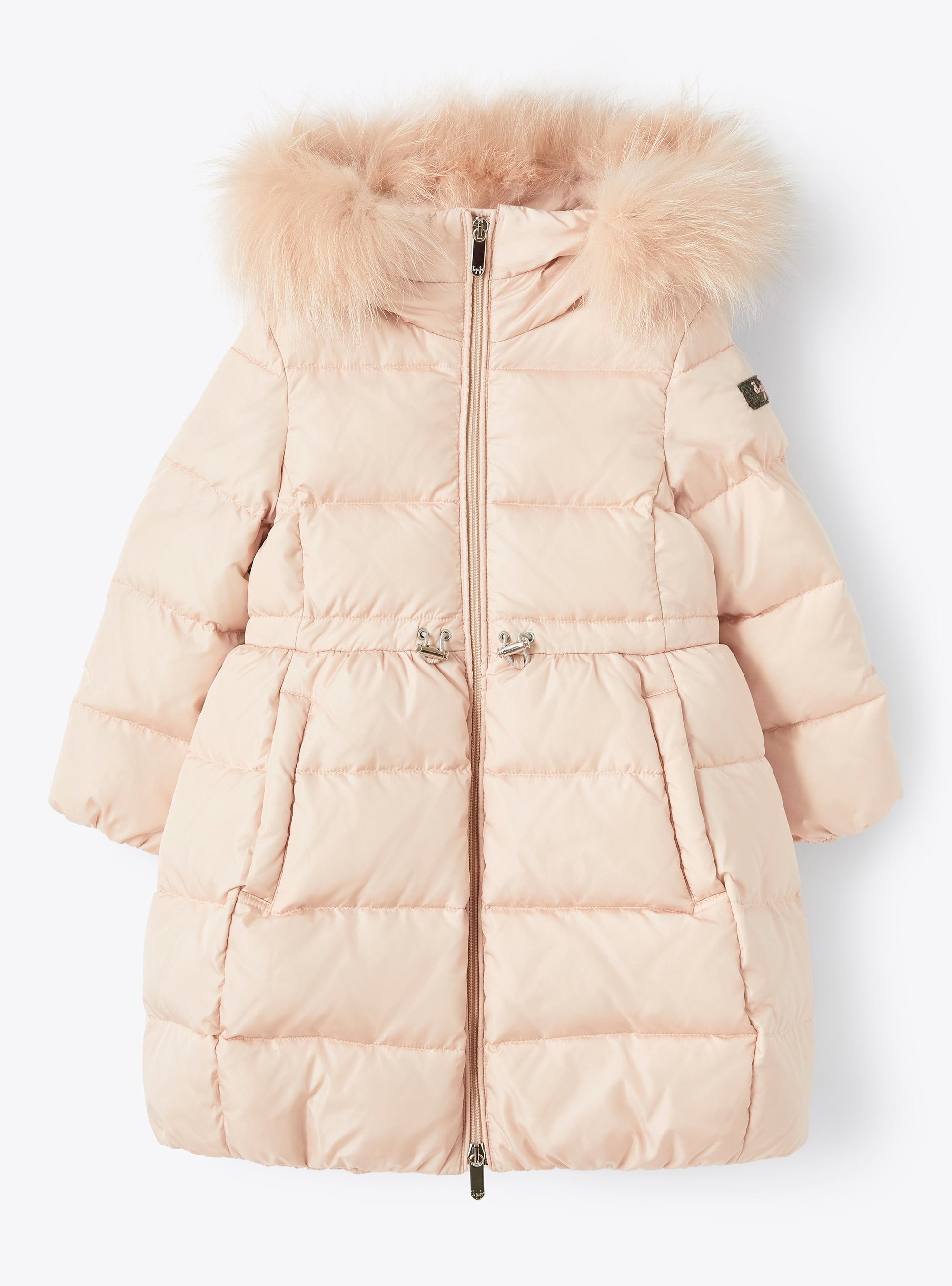Pink down jacket with cocoon hem - Down Jackets - Il Gufo