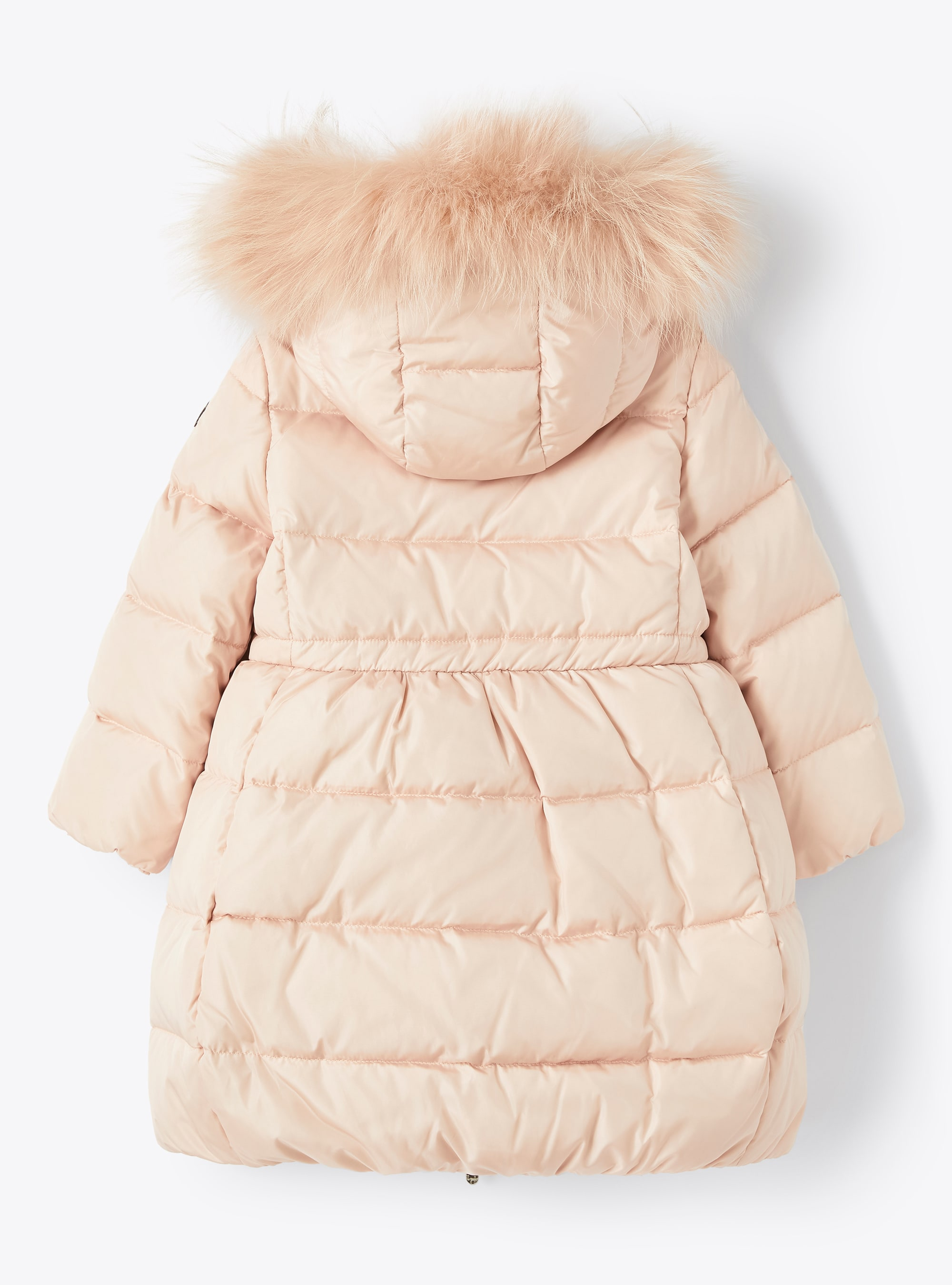 Pink down jacket with cocoon hem - Pink | Il Gufo