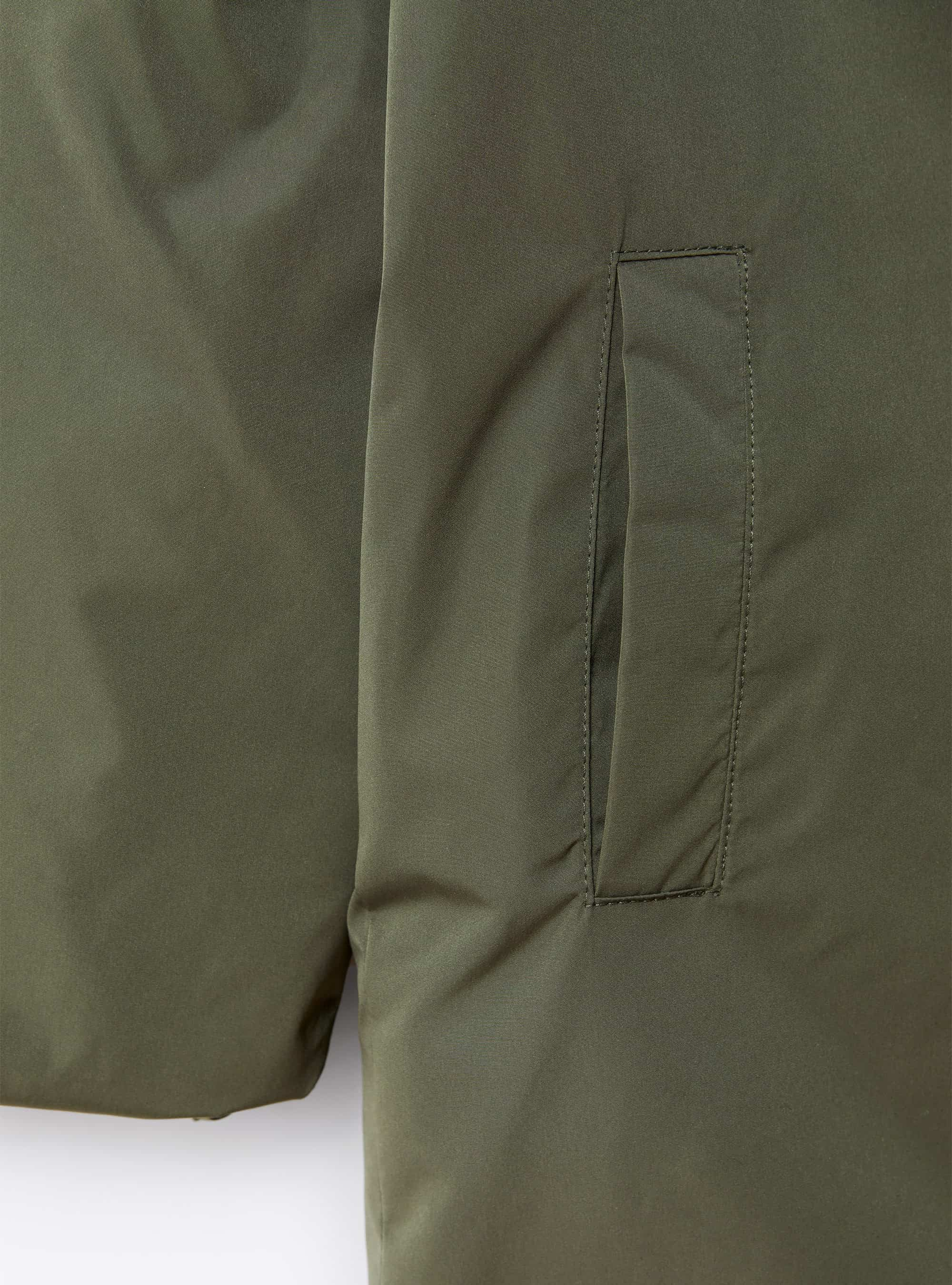 Reversible green nylon jacket - Green | Il Gufo