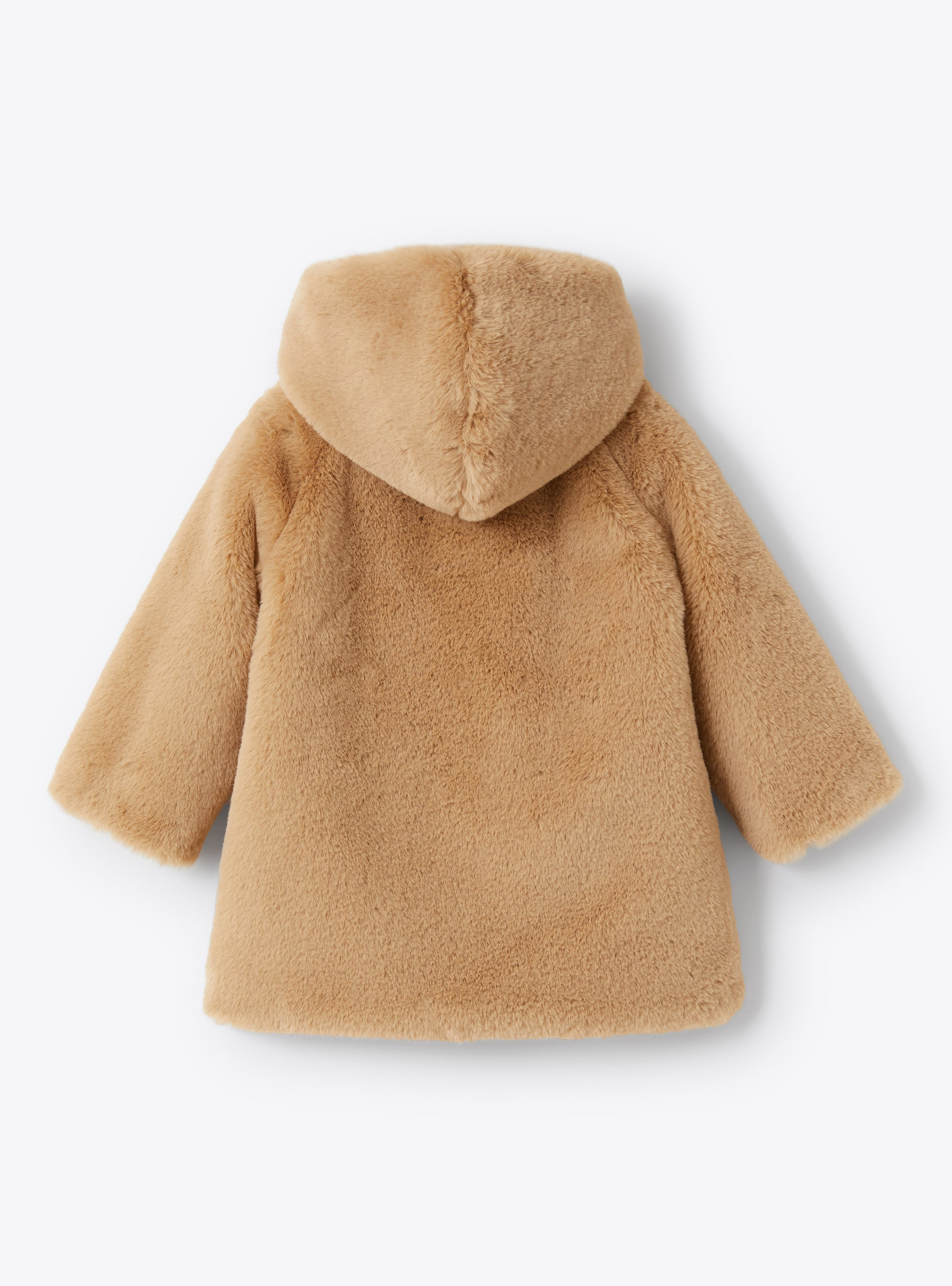 Baby girls' beige faux fur coat - Beige | Il Gufo