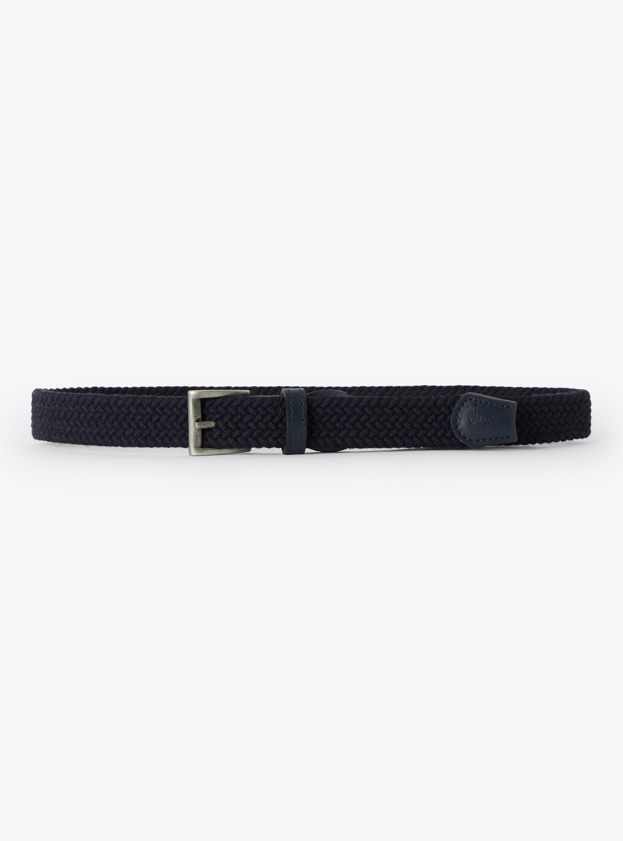 Navy braided belt - Blue | Il Gufo