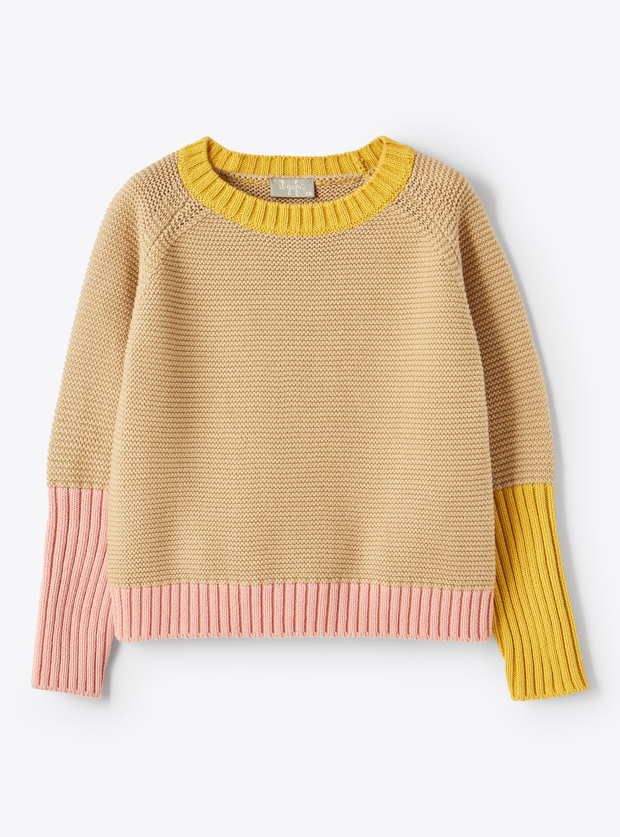 Colour-block cotton sweater - Sweaters - Il Gufo