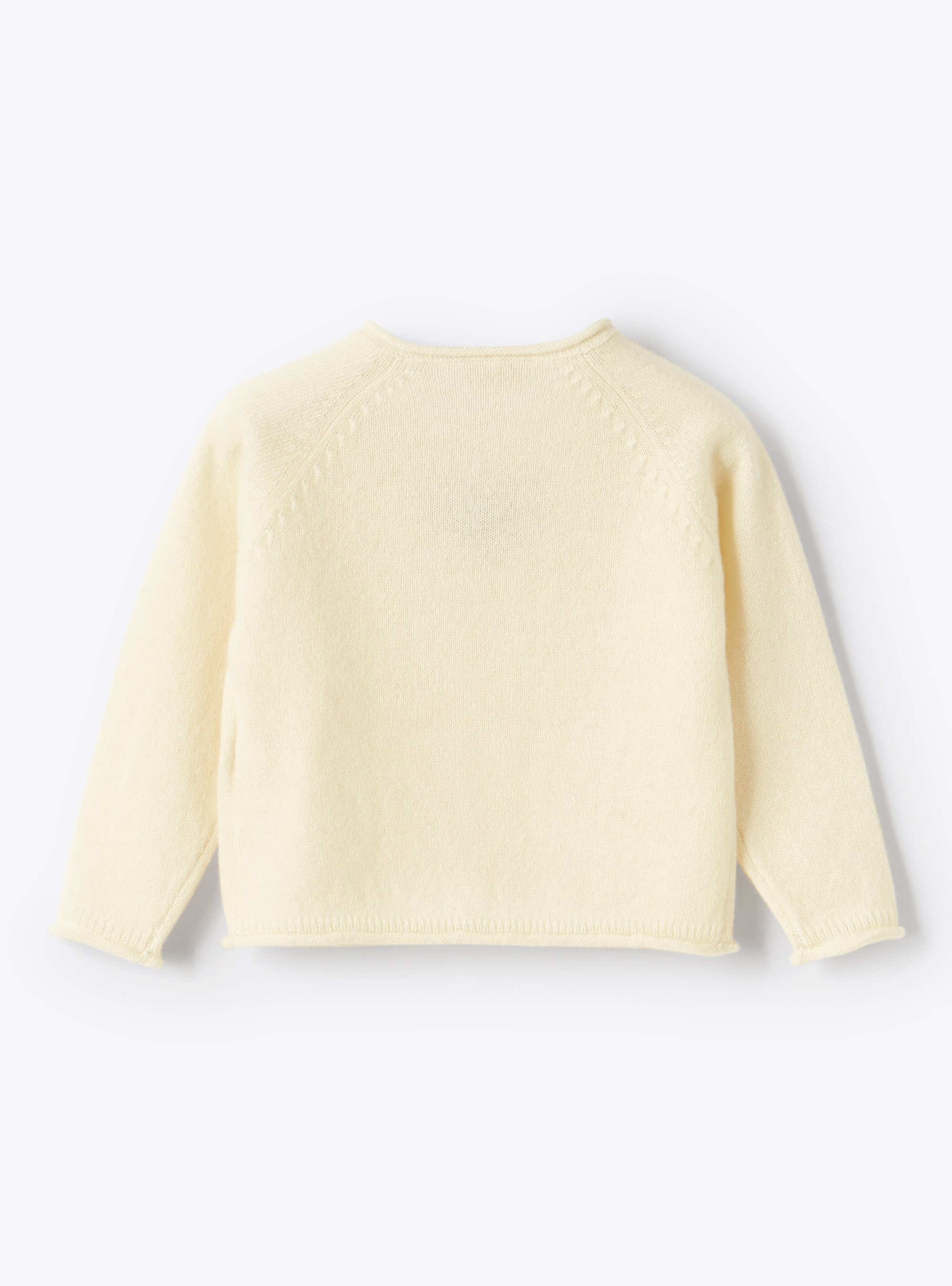 Bear motif cashmere sweater - White | Il Gufo