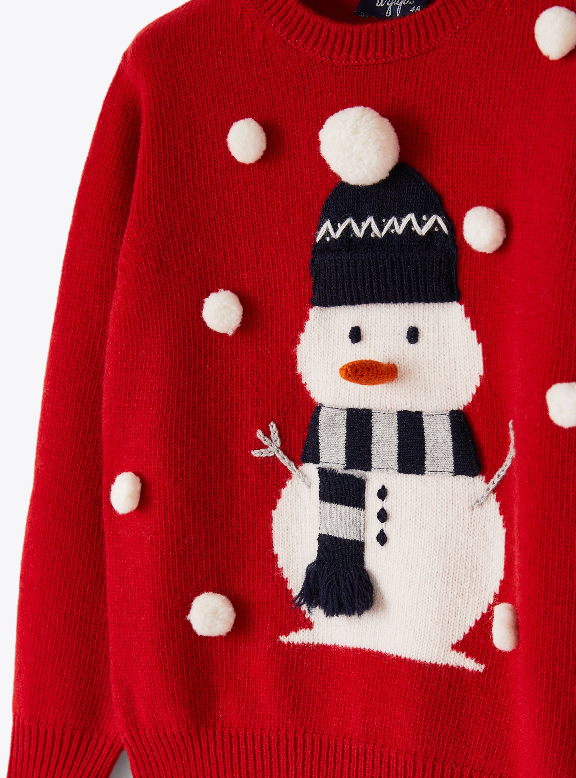 Snowman Christmas sweater - Red | Il Gufo