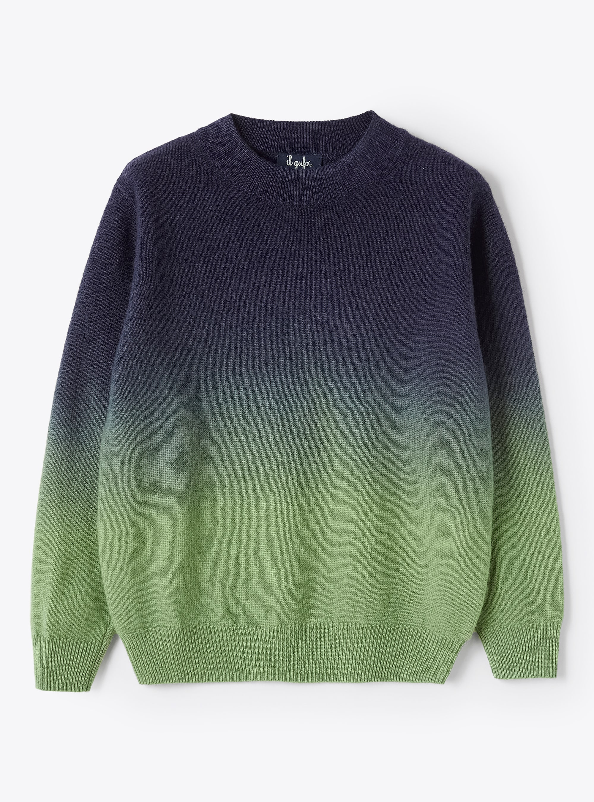 Gradient-effect merino wool sweater - Sweaters - Il Gufo