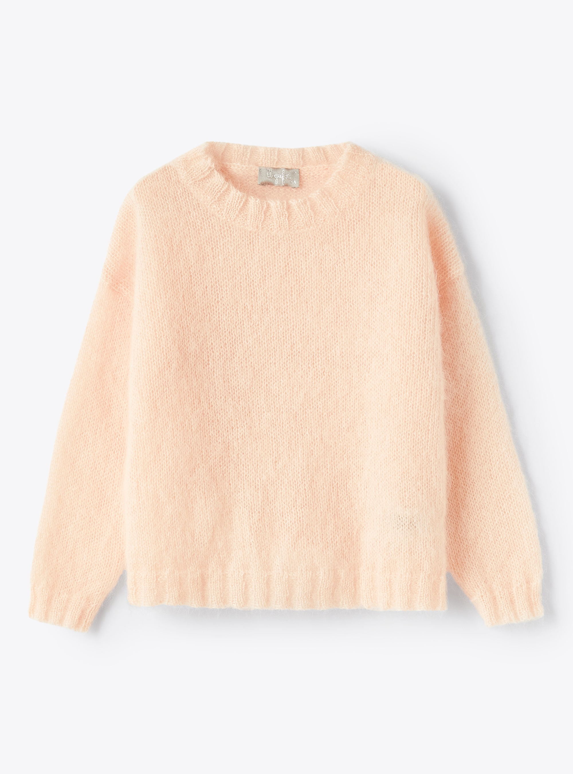 Quartz pink mohair sweater - Sweaters - Il Gufo