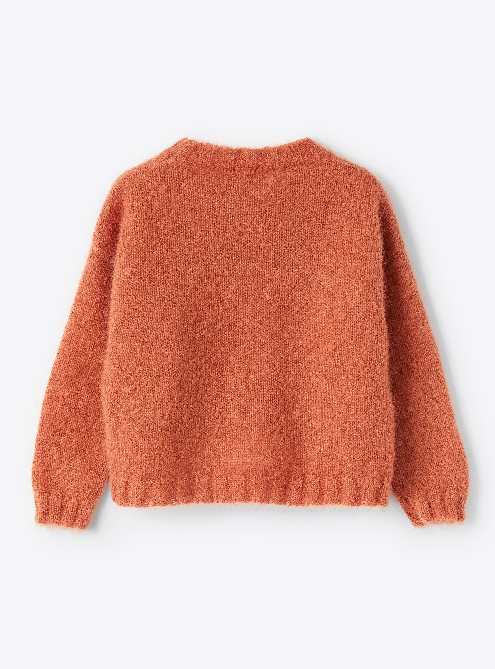 Star motif mohair sweater - Orange | Il Gufo