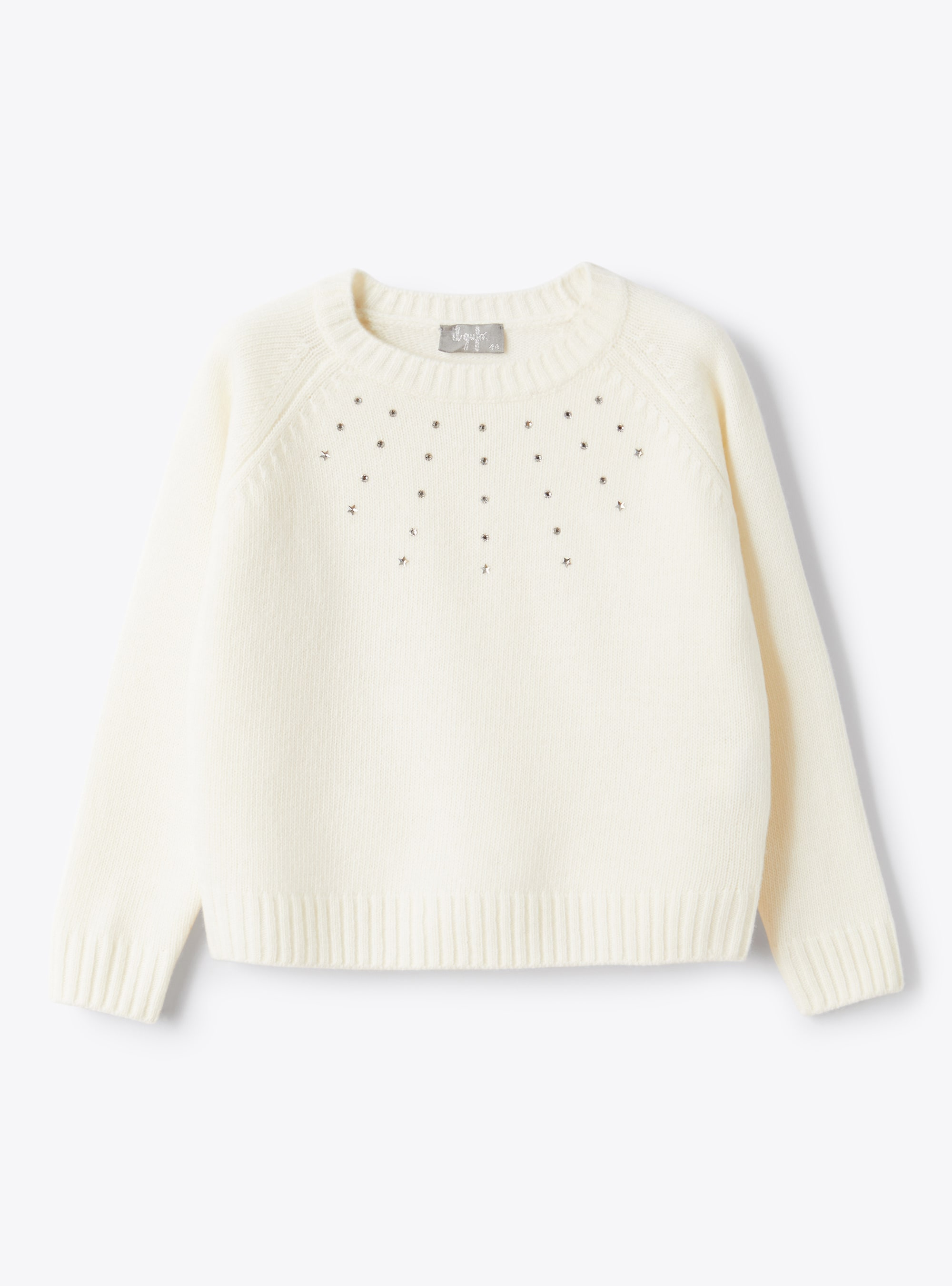 Crystal motif wool sweater - Sweaters - Il Gufo