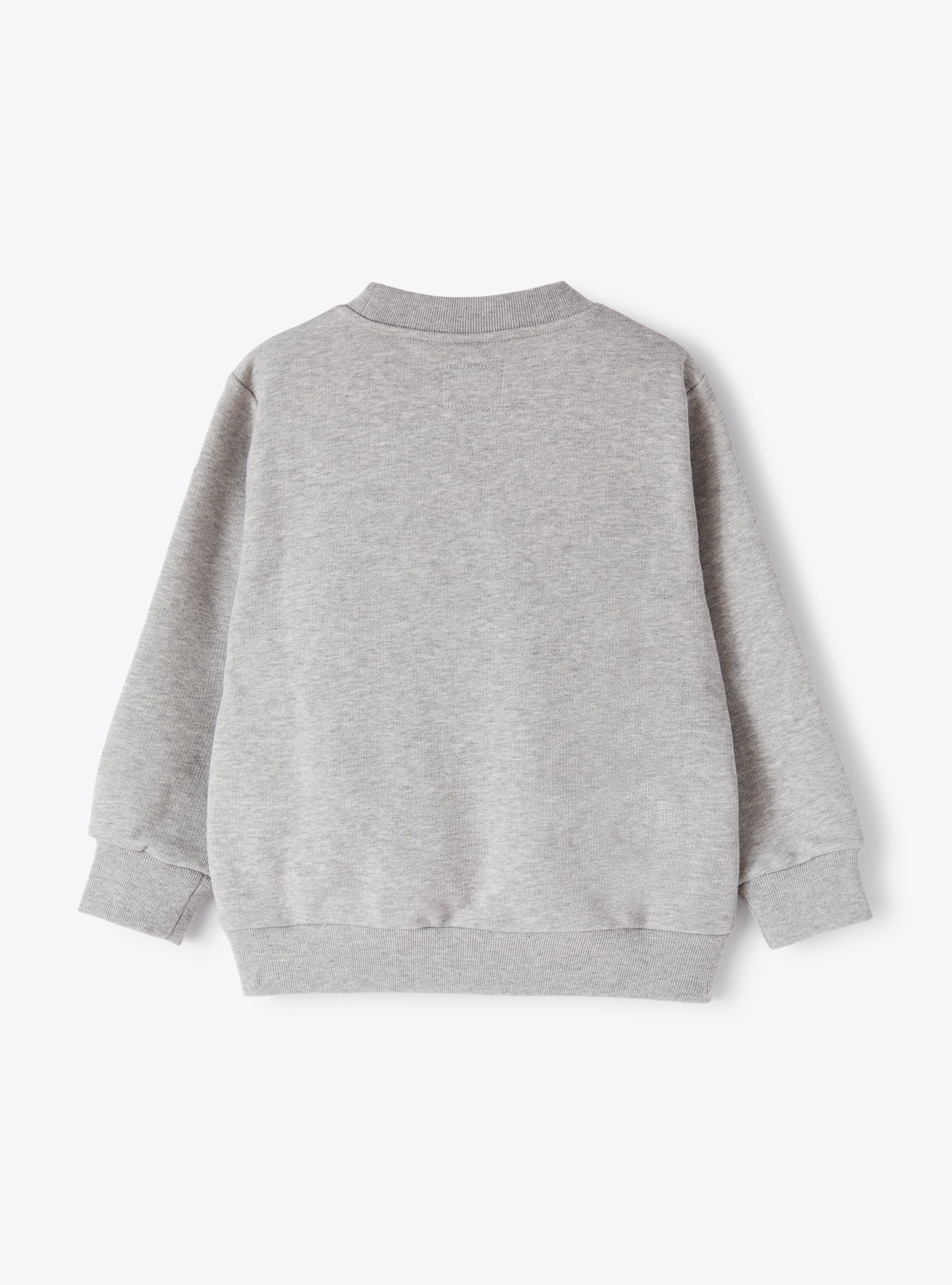 Maxi pocket crew neck sweatshirt - Grey | Il Gufo
