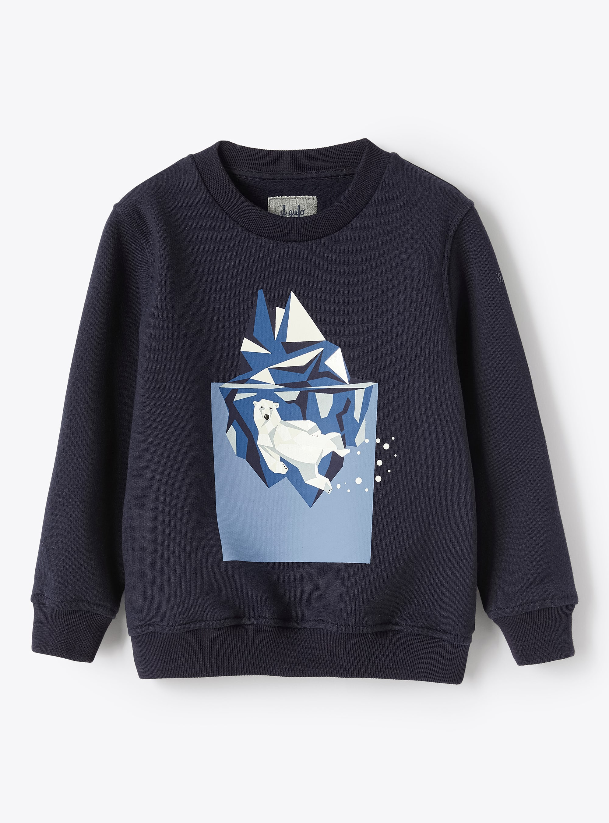 Polar bear print sweatshirt - Sweatshirts - Il Gufo