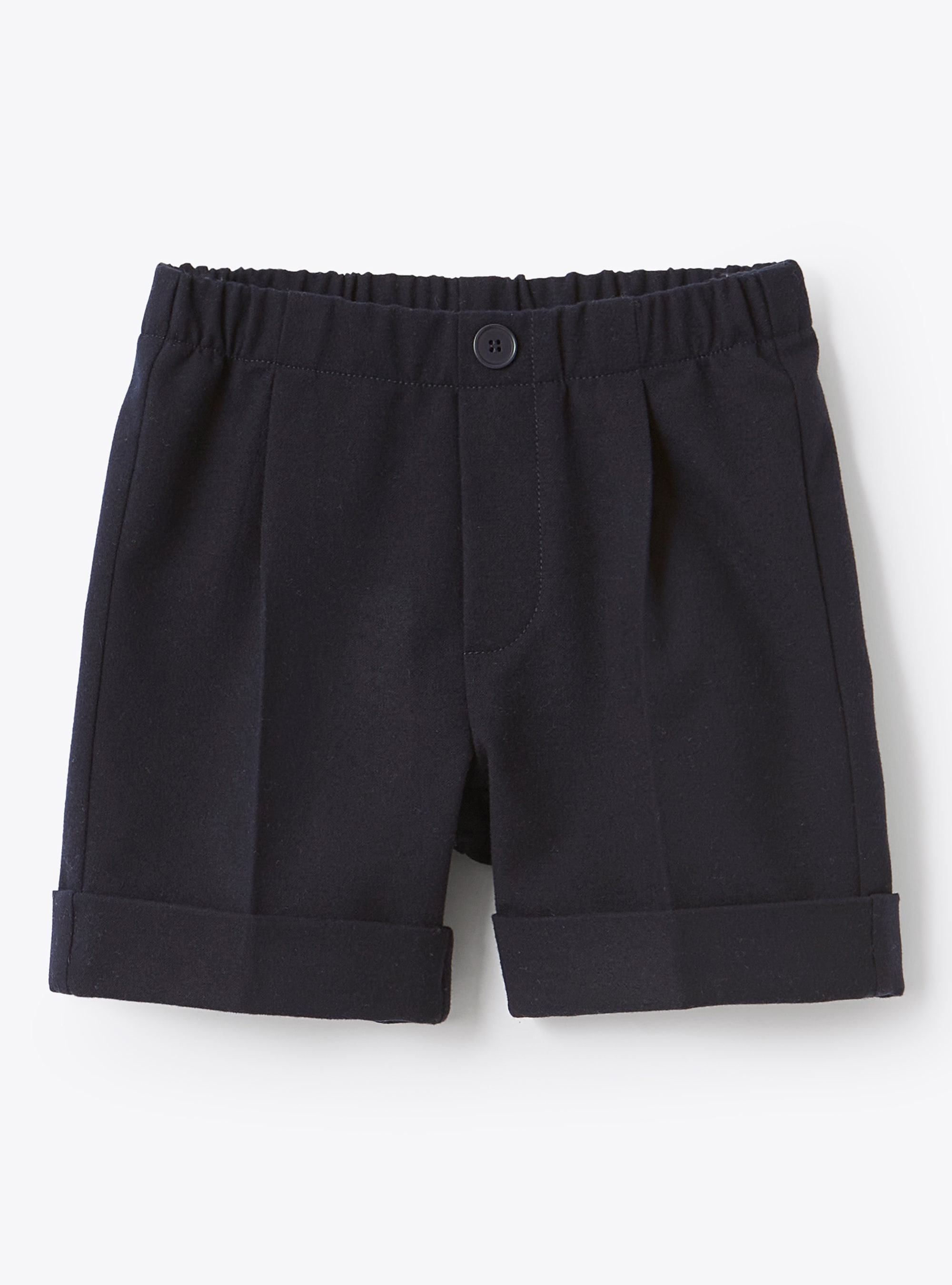 Baby boys' navy technowool Bermuda shorts - Trousers - Il Gufo