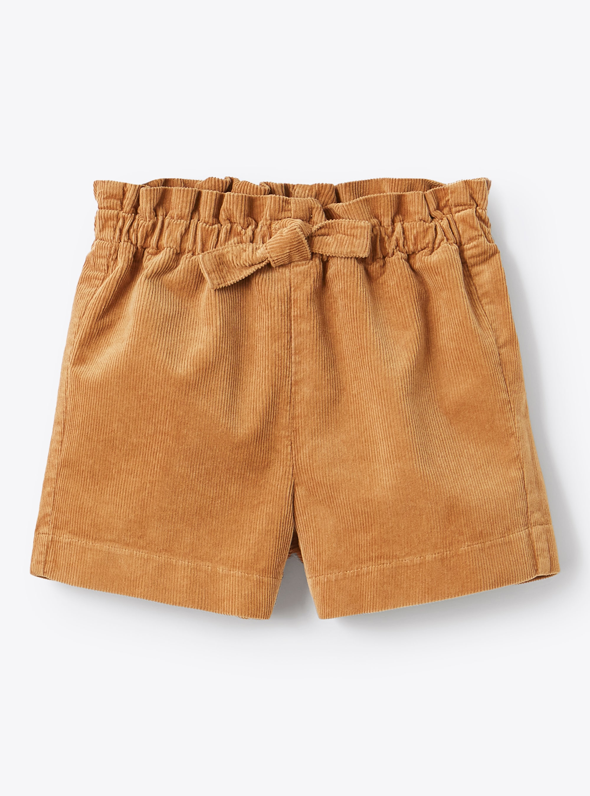 Caramel corduroy shorts - Trousers - Il Gufo