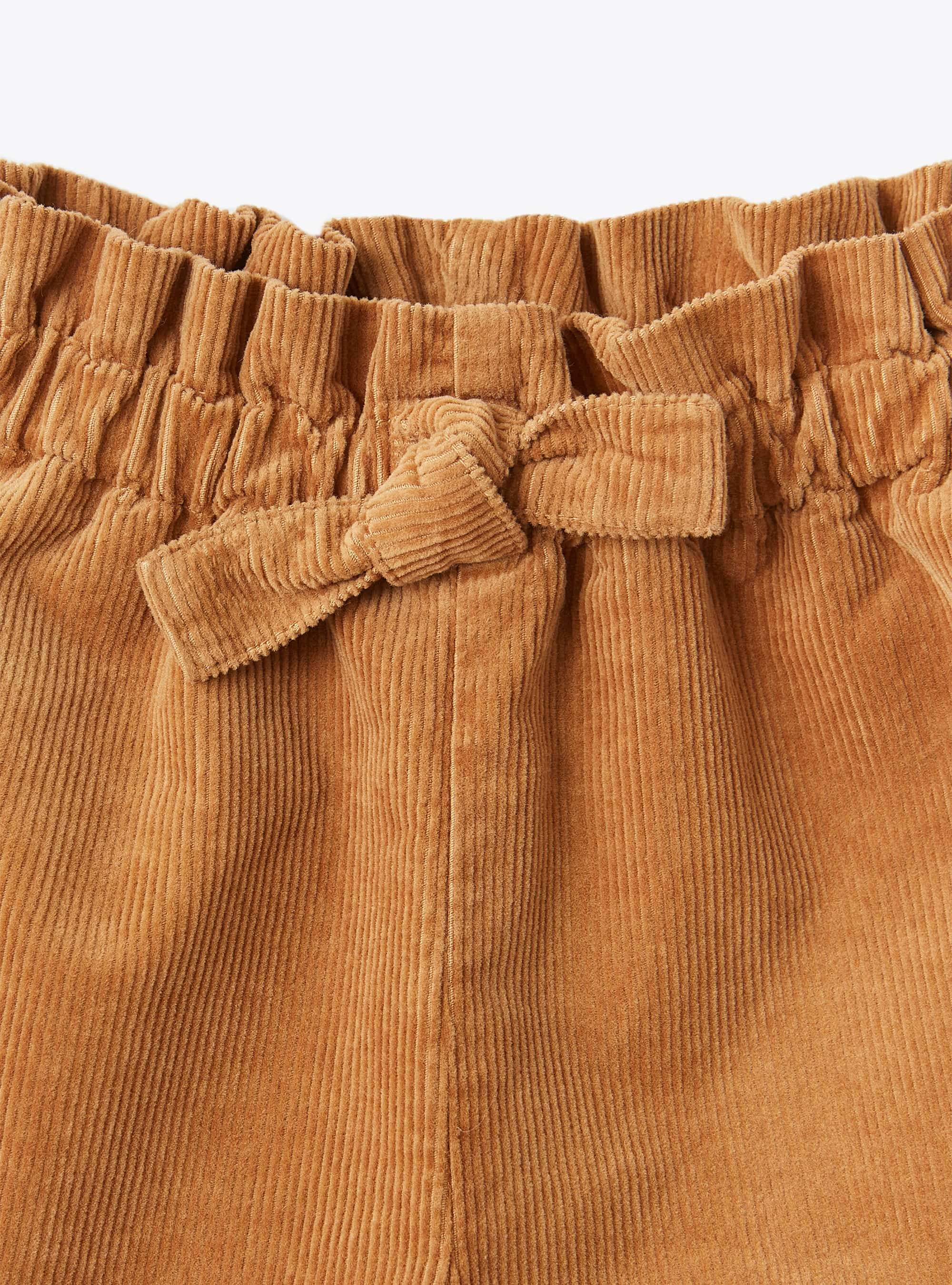 Caramel corduroy shorts - Brown | Il Gufo