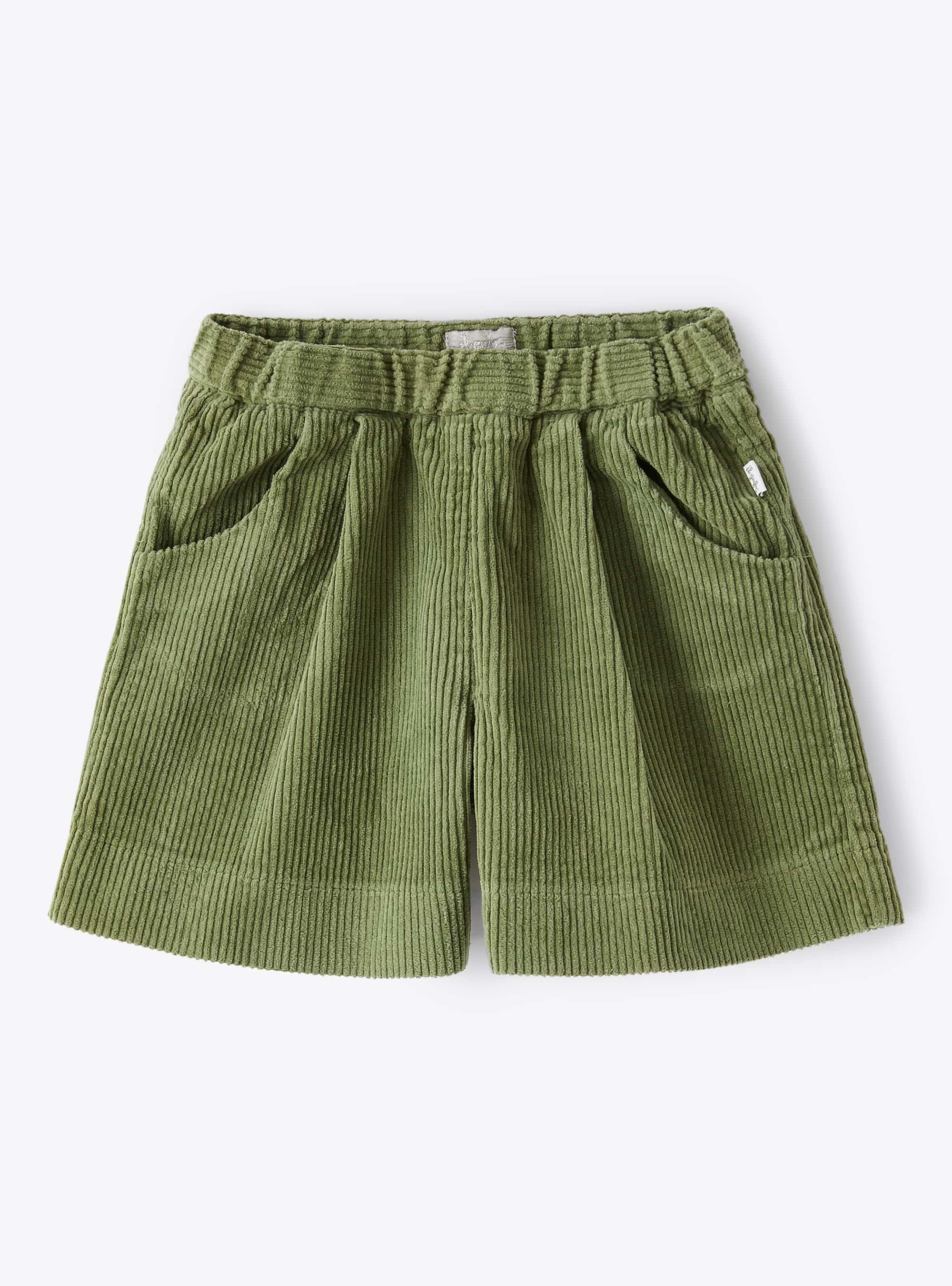 Bermuda en velours côtelé vert - Pantalons - Il Gufo