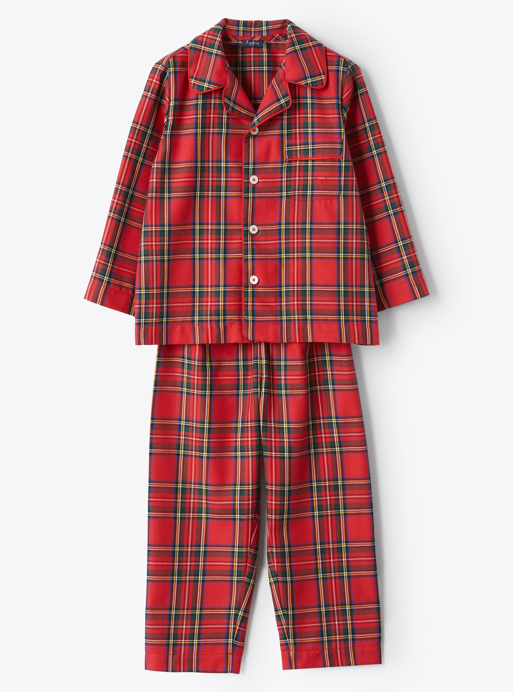 Pyjama garçon à motif fantaisie tartan - Accessoires - Il Gufo