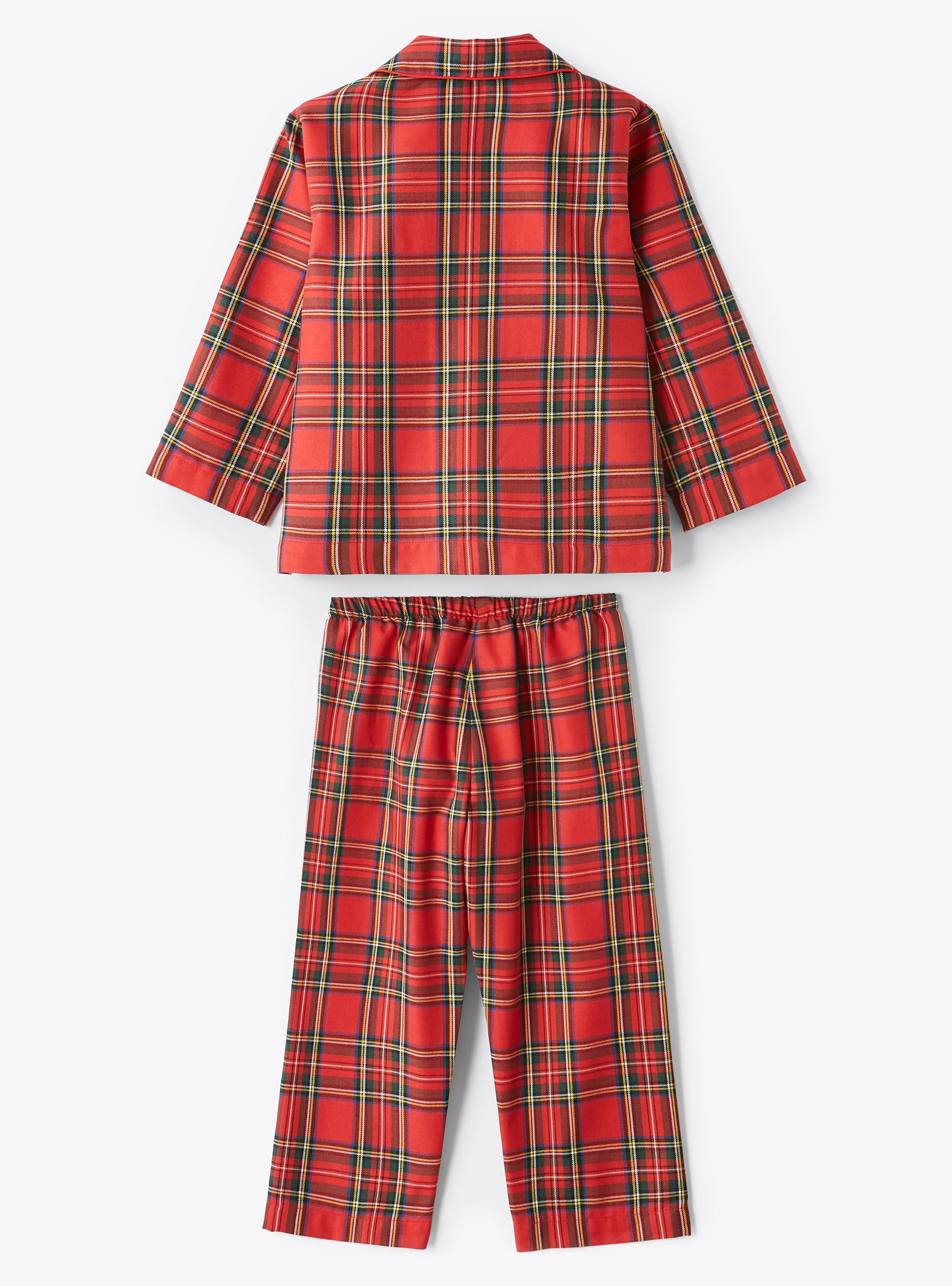 Pyjama garçon à motif fantaisie tartan - Rouge | Il Gufo