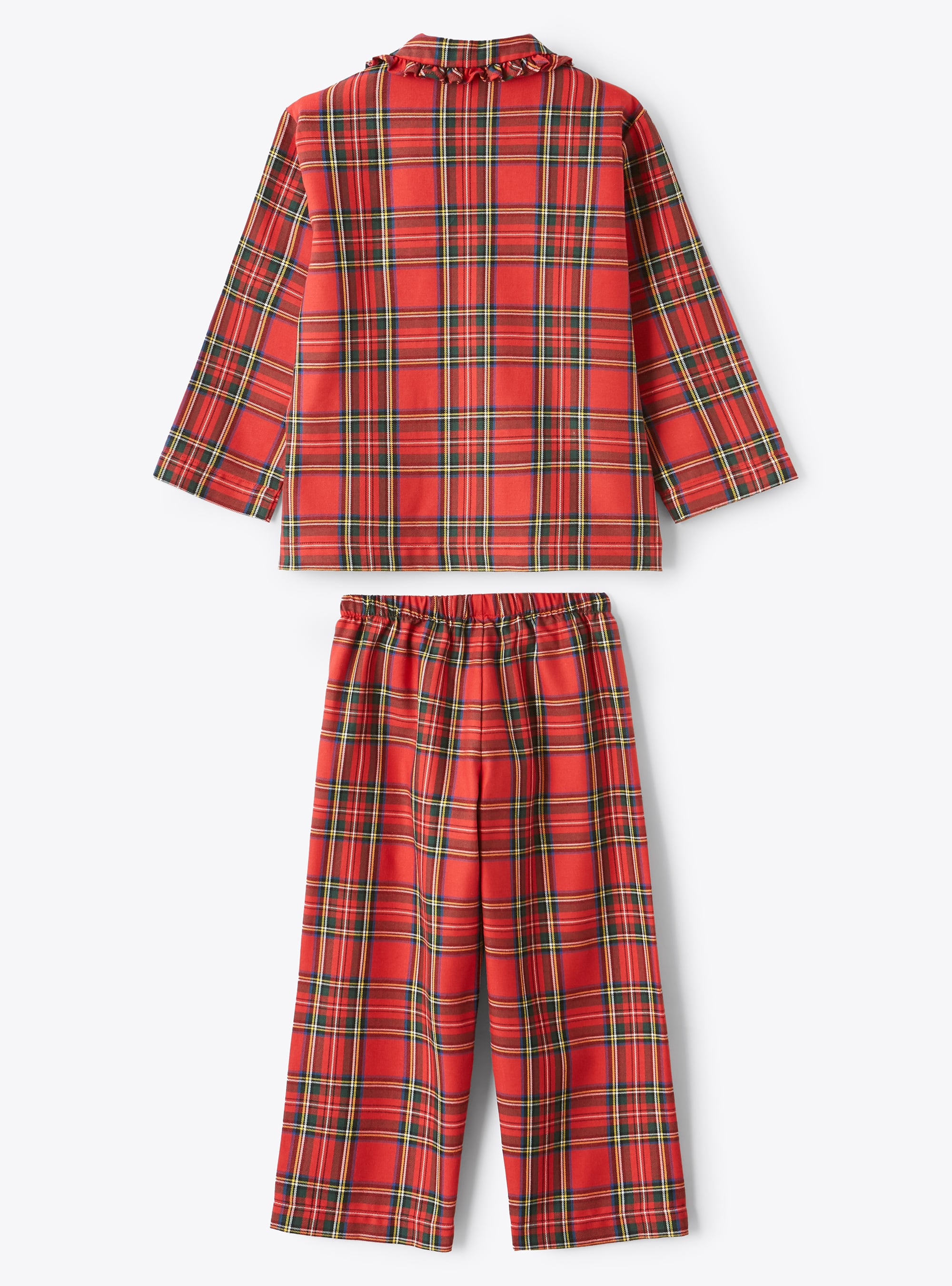 Girls' tartan check pyjamas - Red | Il Gufo
