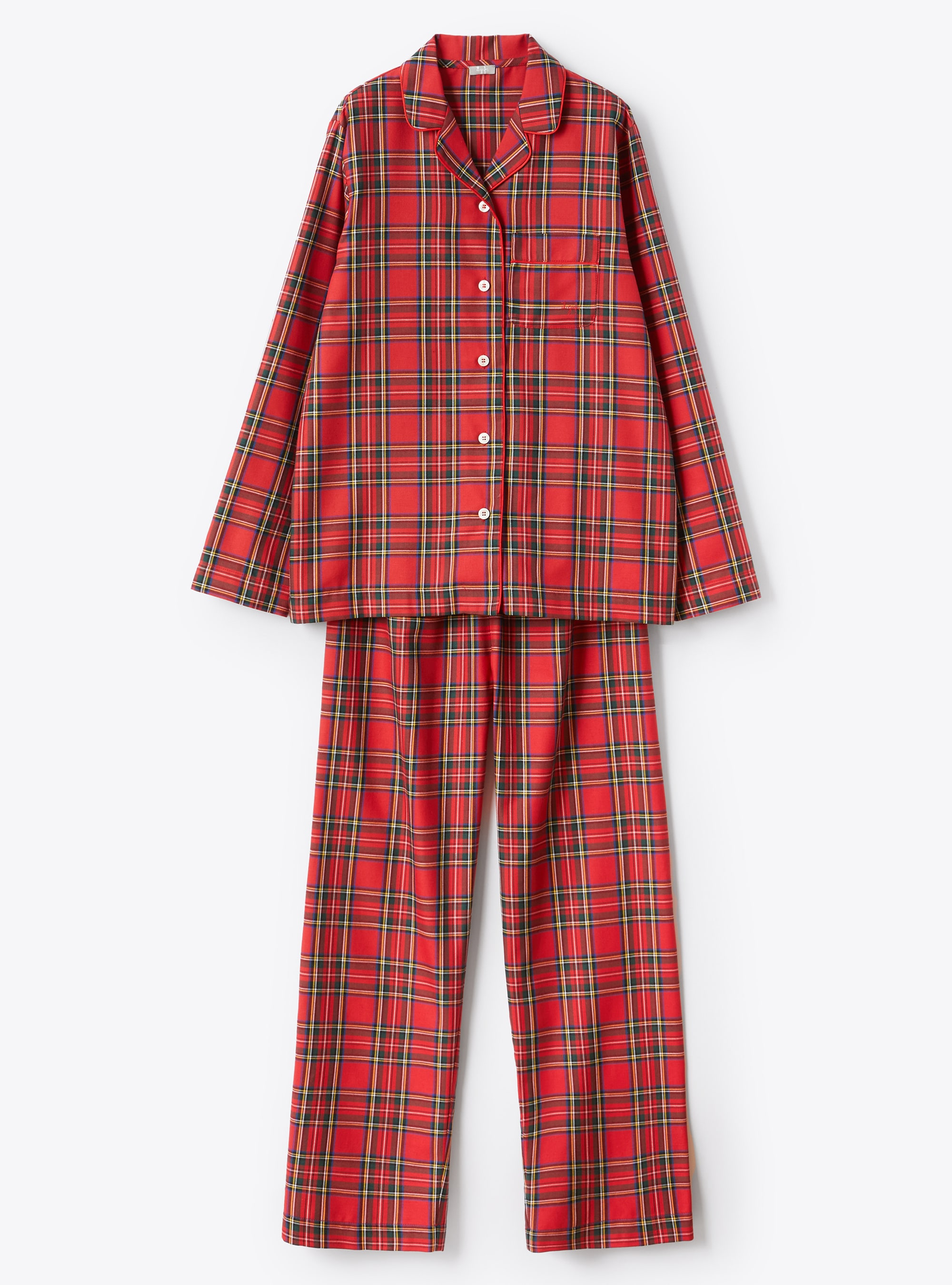 Ensemble pyjama à motif fantaisie tartan - Rouge | Il Gufo