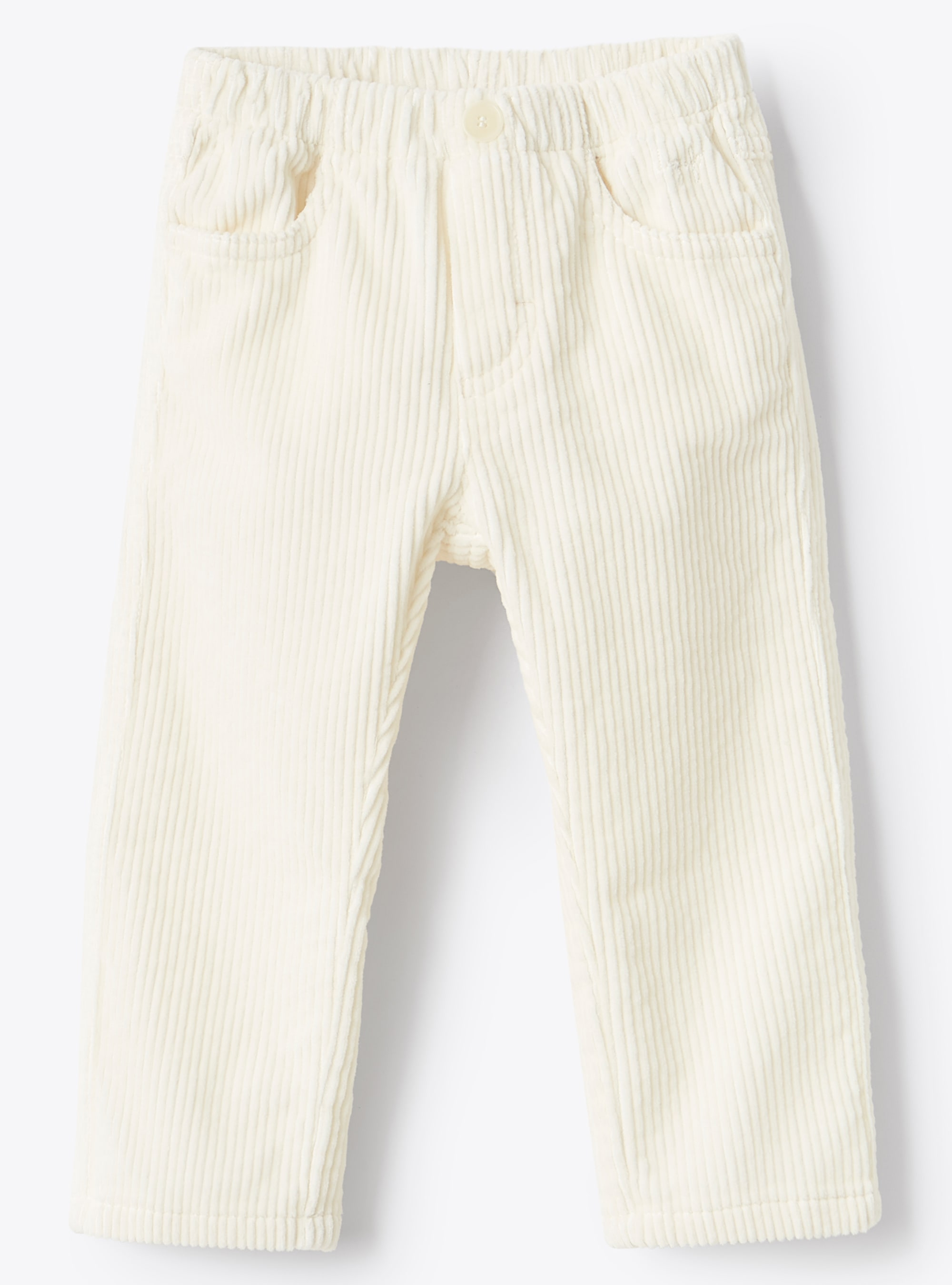 Pantalon bébé garçon en velours blanc - Pantalons - Il Gufo