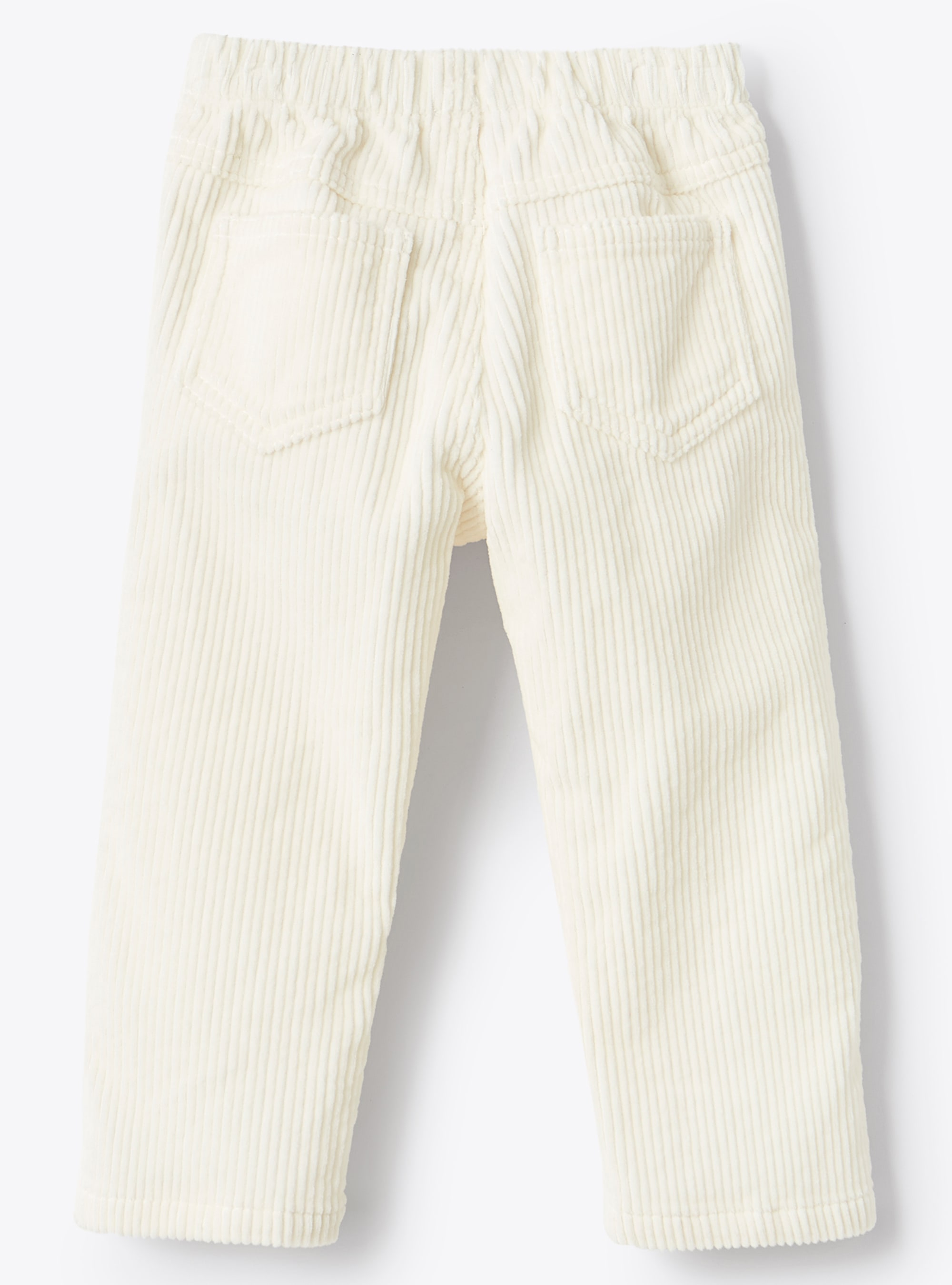 Baby boys' white corduroy trousers - White | Il Gufo