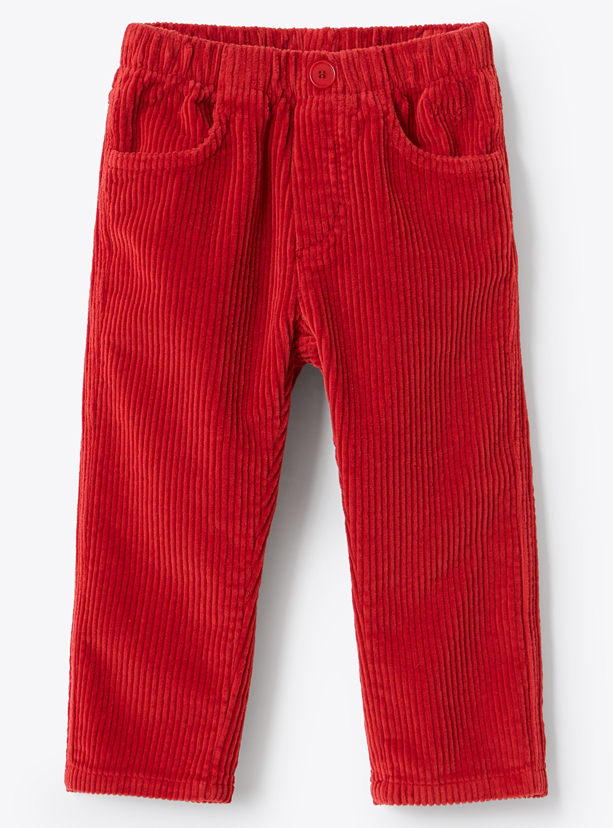 Pantalon bébé garçon en velours rouge - Rouge | Il Gufo
