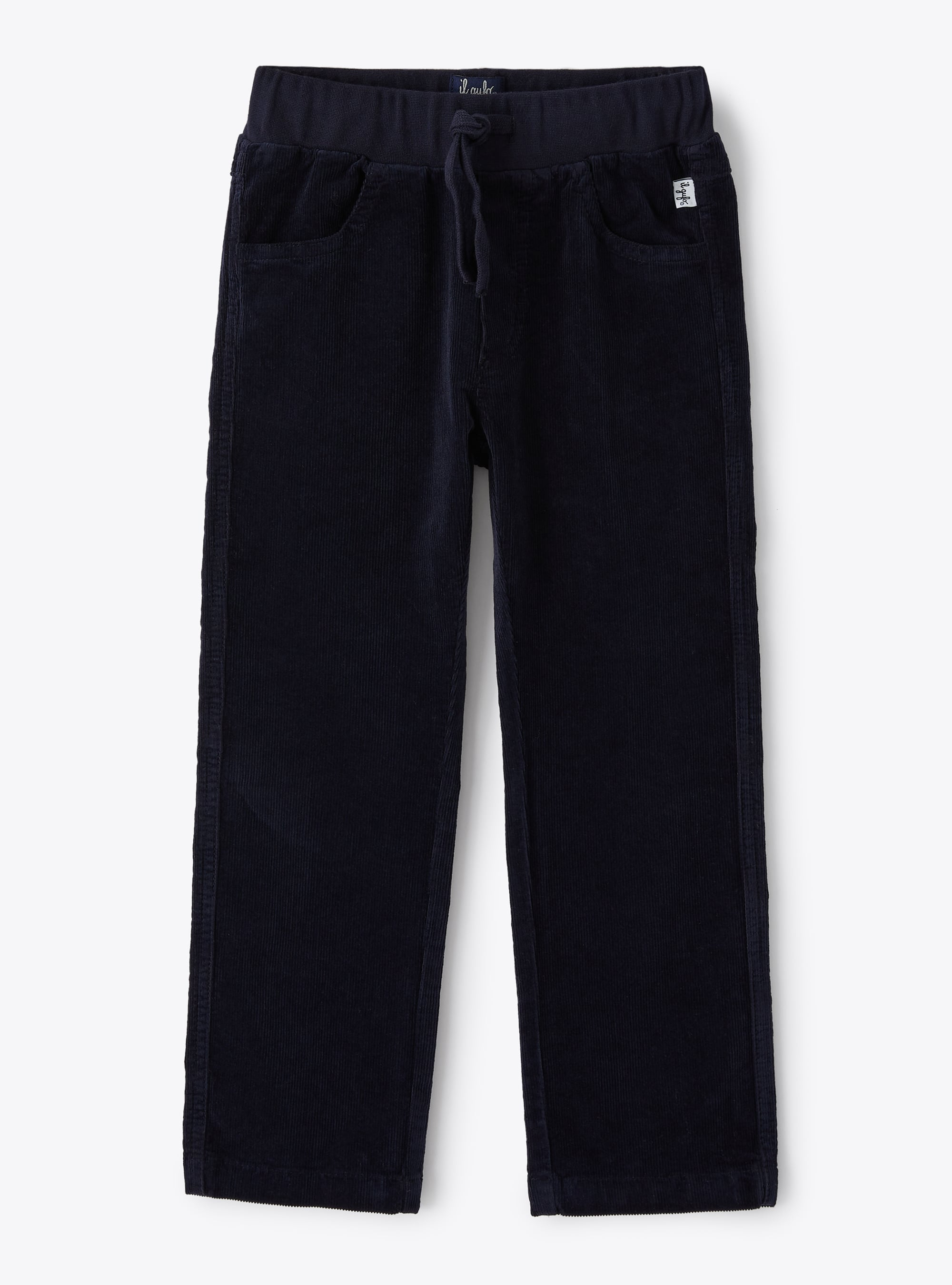 Navy corduroy trousers - Trousers - Il Gufo