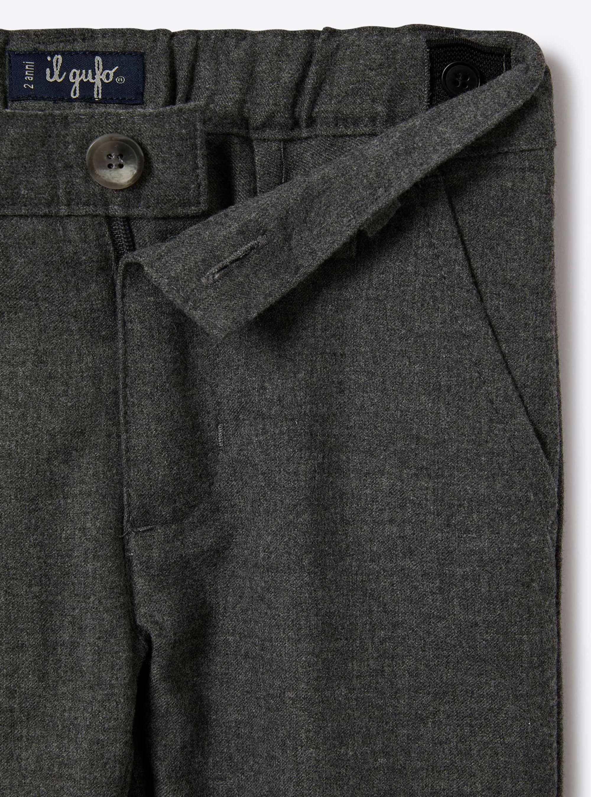 Pantalon classique en tecnowool gris - Gris | Il Gufo