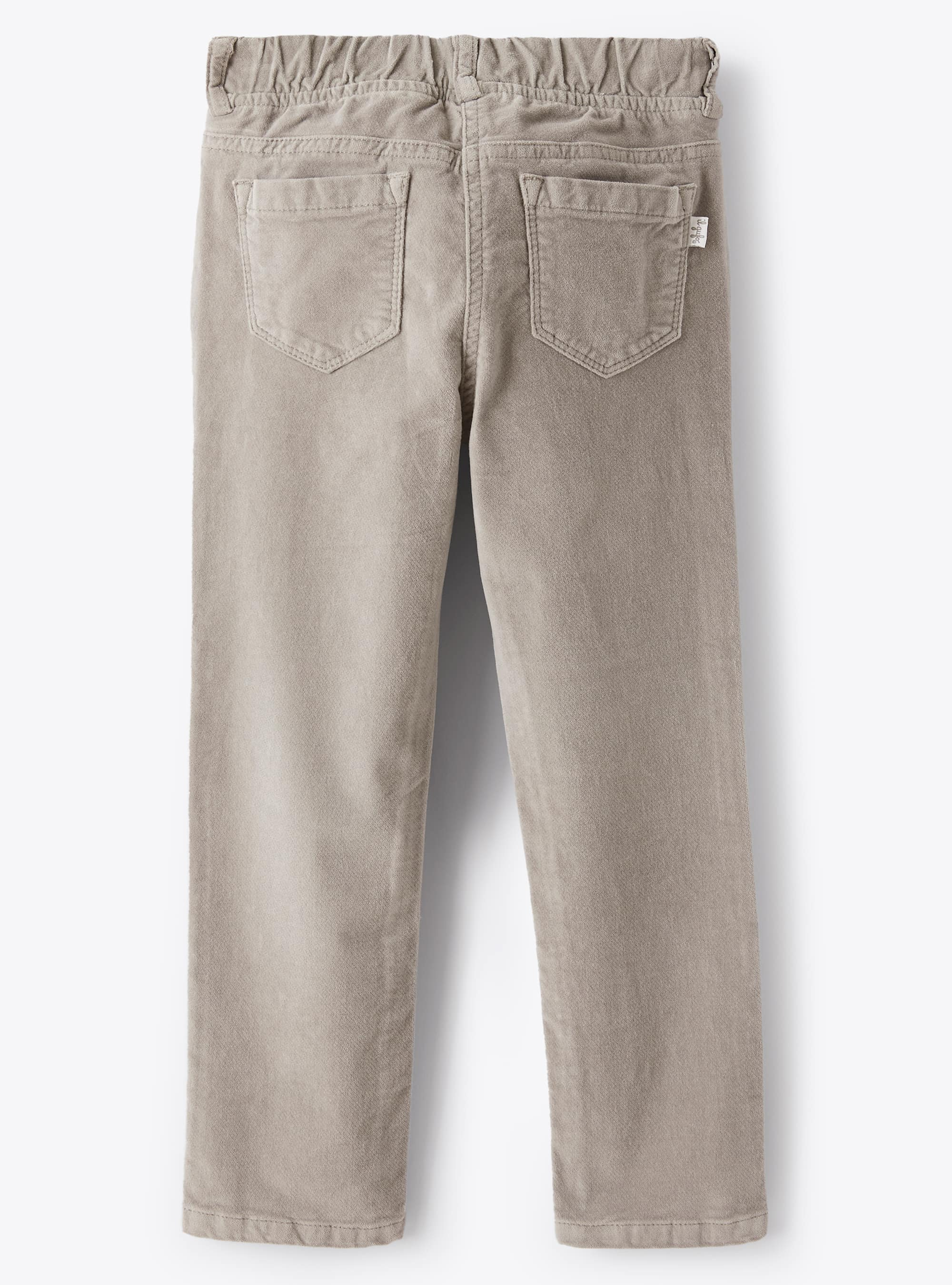 Skinny grey velvet trousers - Grey | Il Gufo