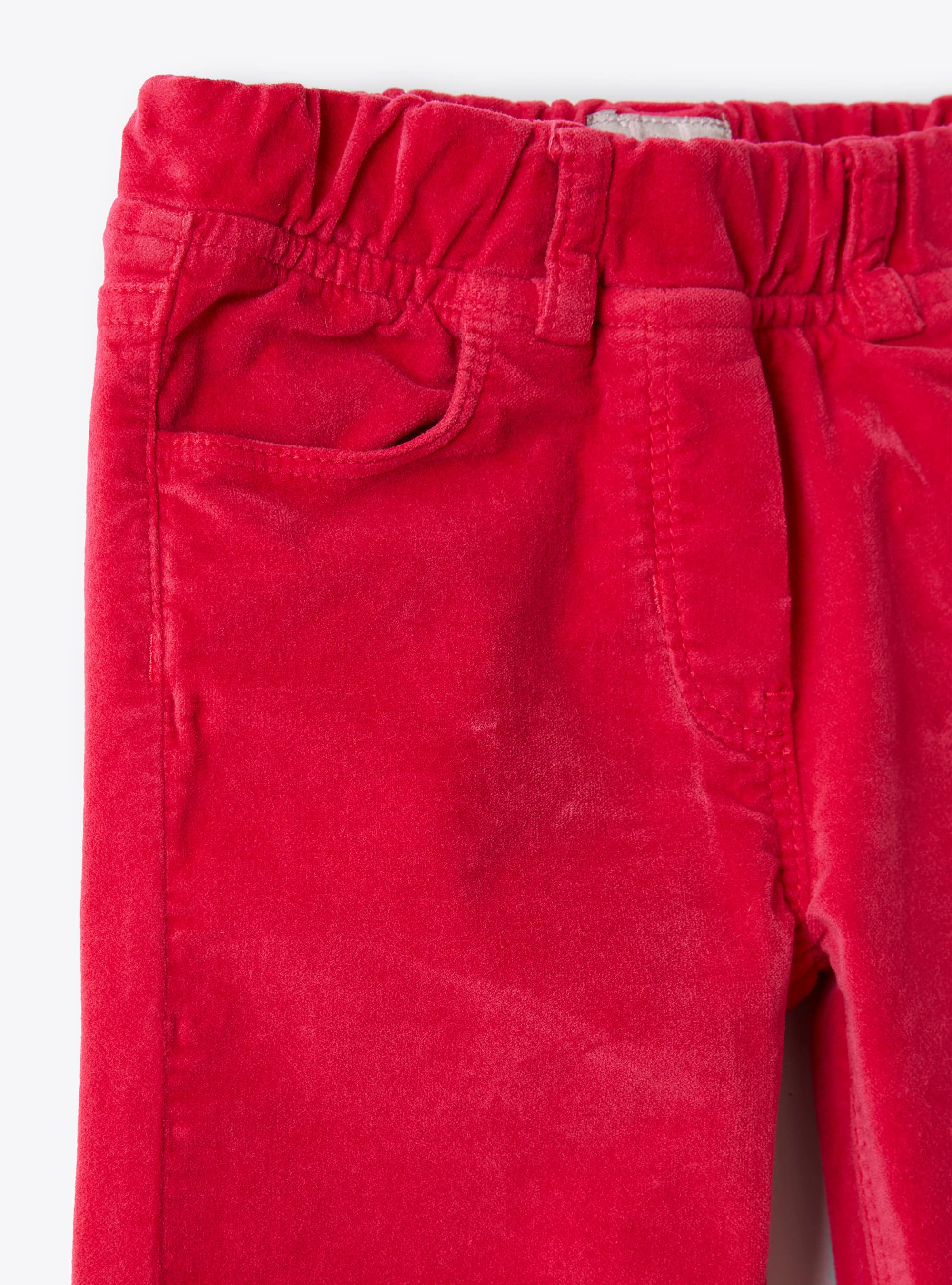 Pantalon skinny en velours fuchsia - Fuchsia | Il Gufo