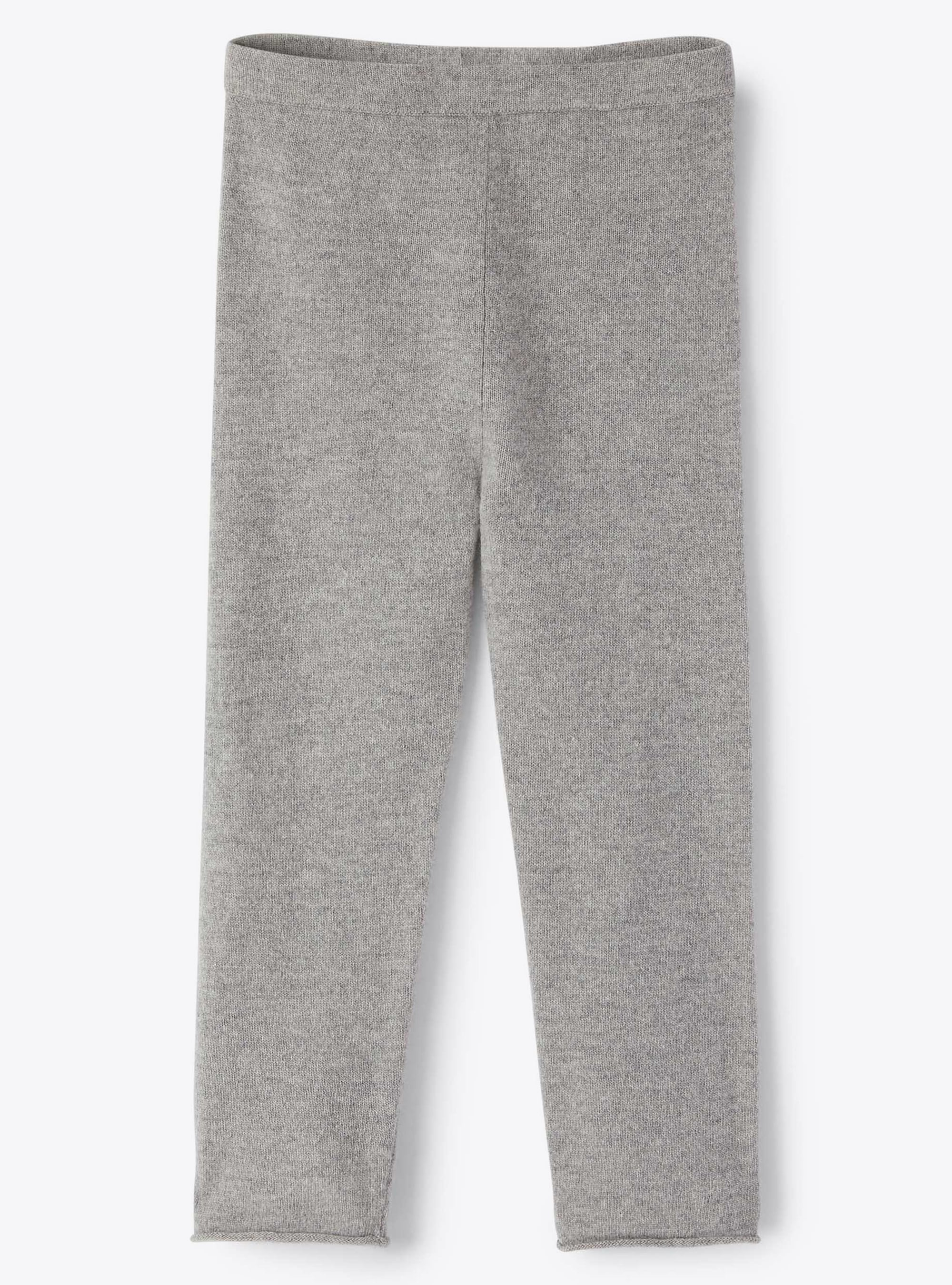Leggings grigi in lana merino - Pantaloni - Il Gufo