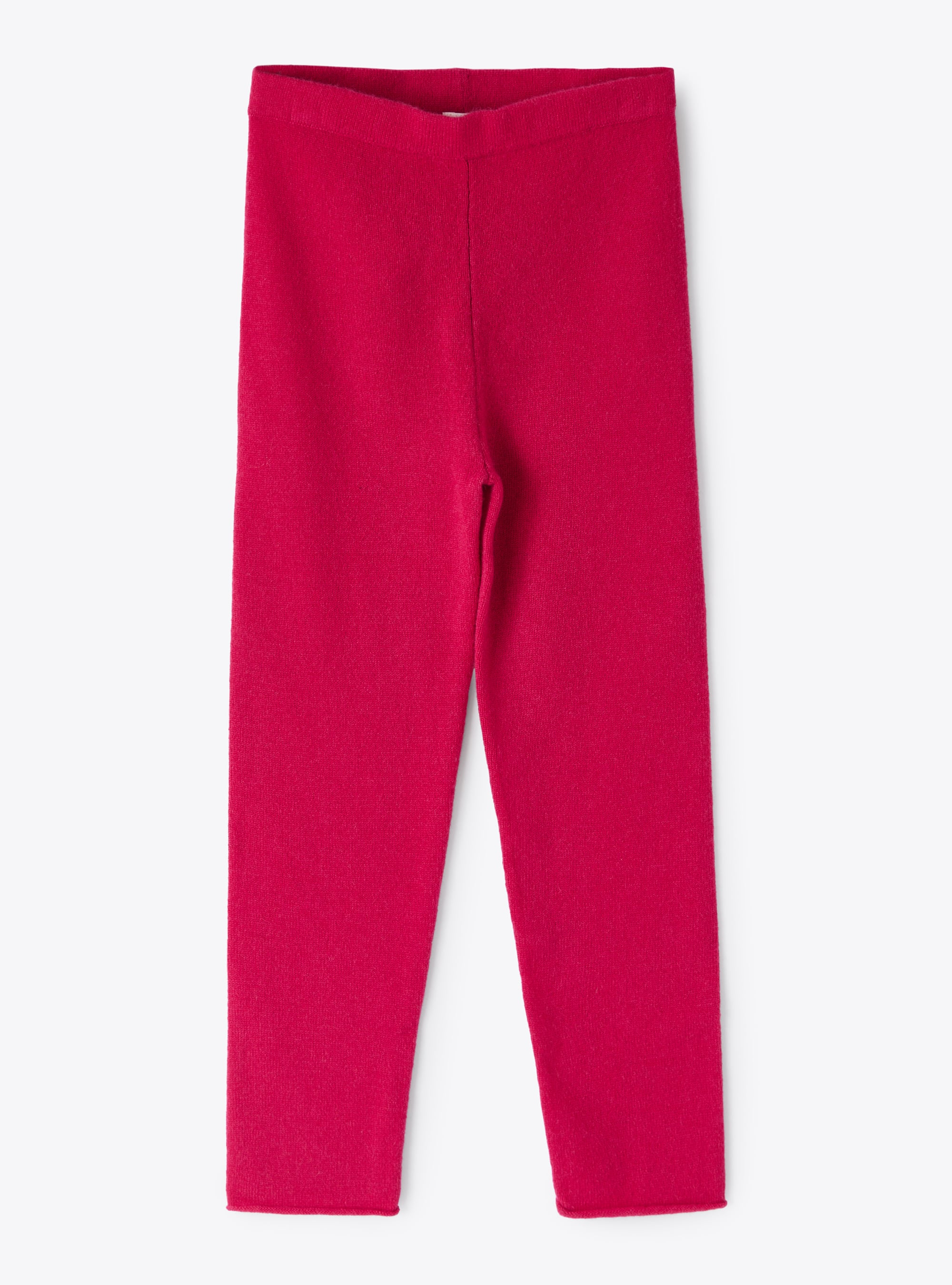 Fuchsia cashmere leggings - Trousers - Il Gufo