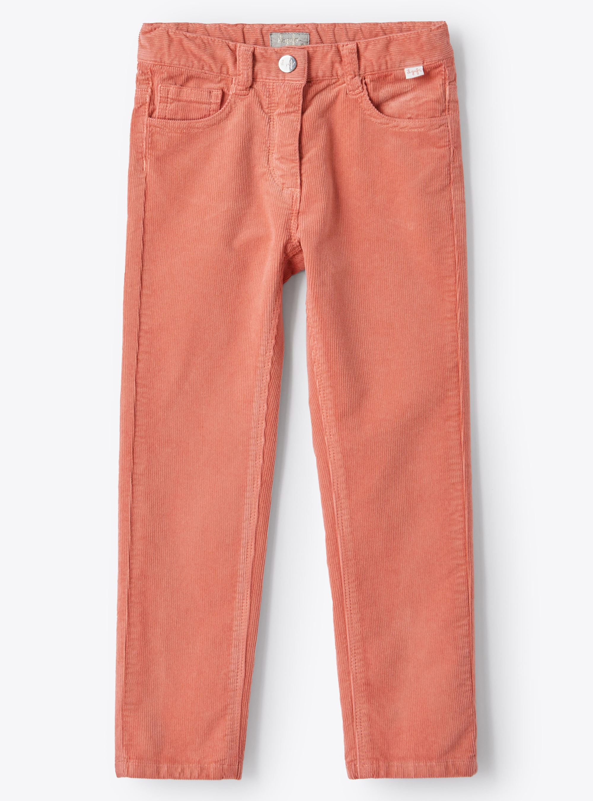Pantalone slim fit in velluto rosa - Pantaloni - Il Gufo