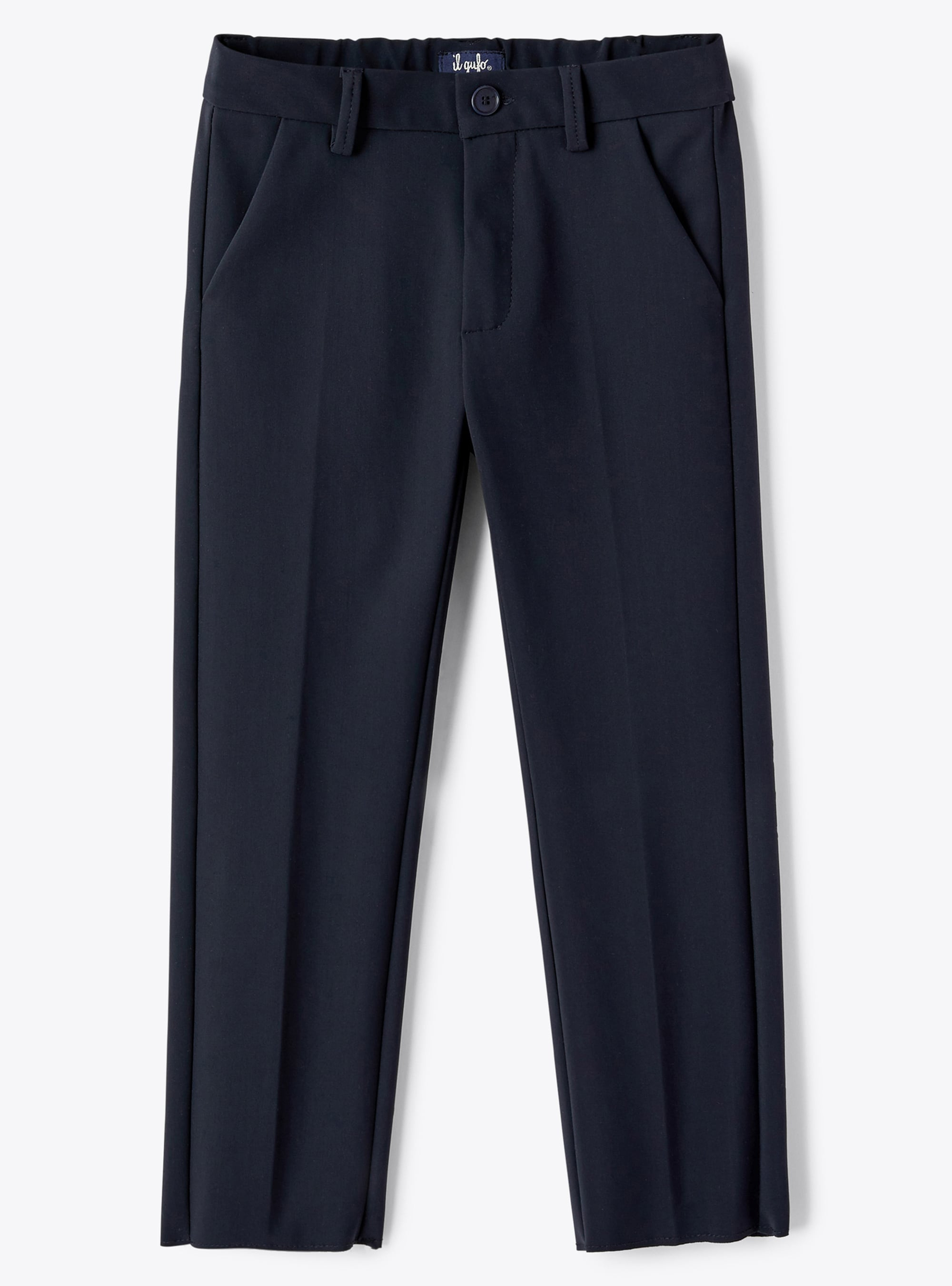 Navy Sensitive® Fabrics trousers - Trousers - Il Gufo