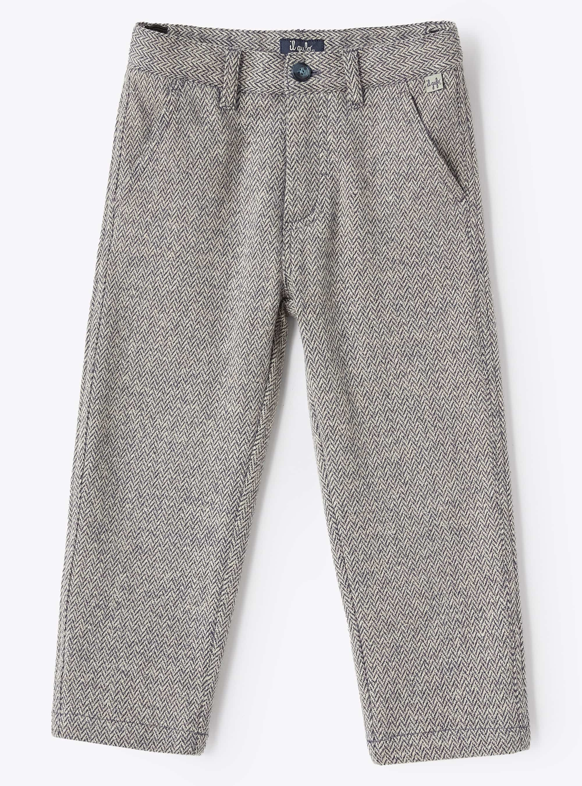 Cotton herringbone trousers - Trousers - Il Gufo