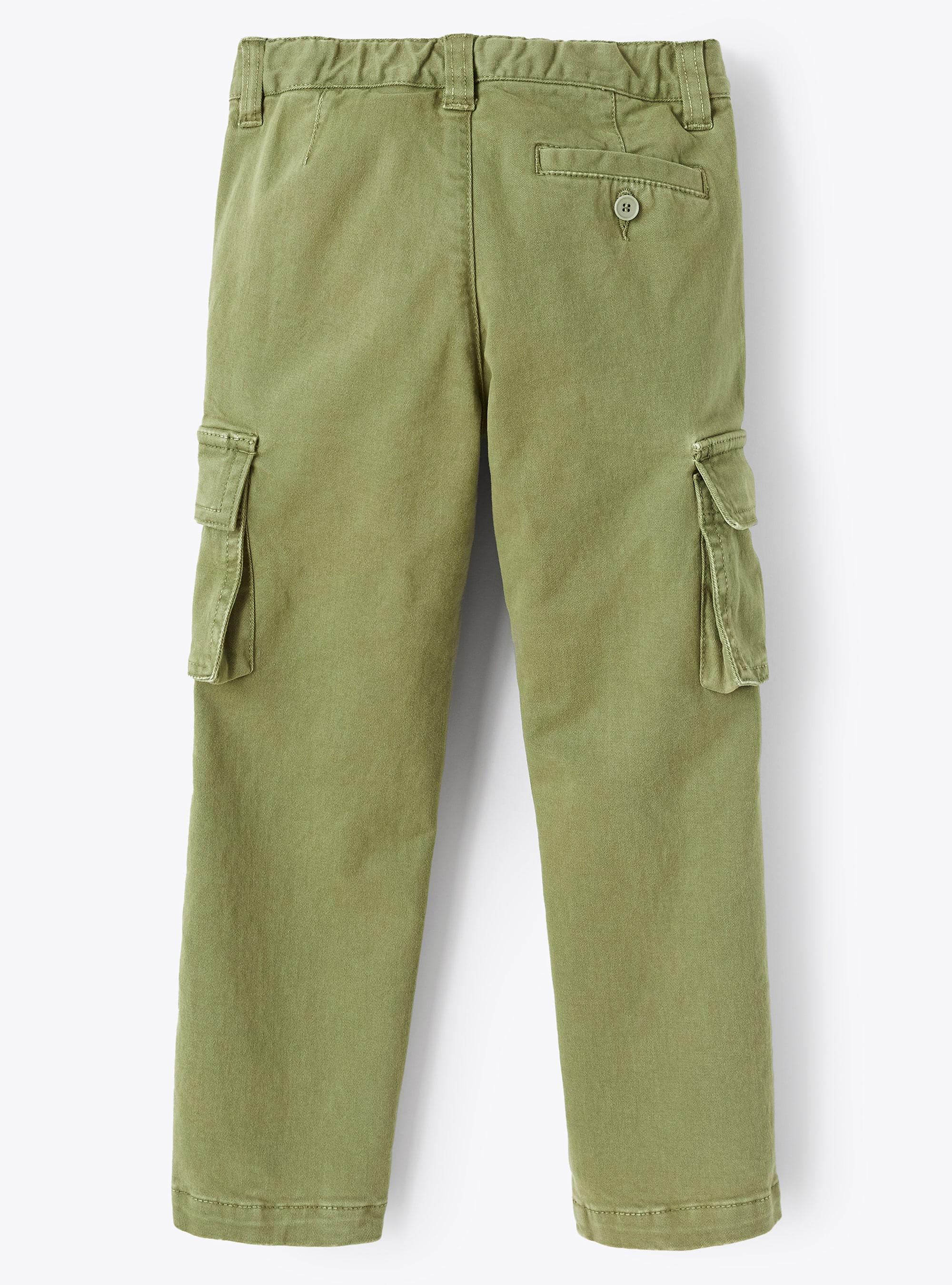 Fir green cotton cargo trousers - Green | Il Gufo