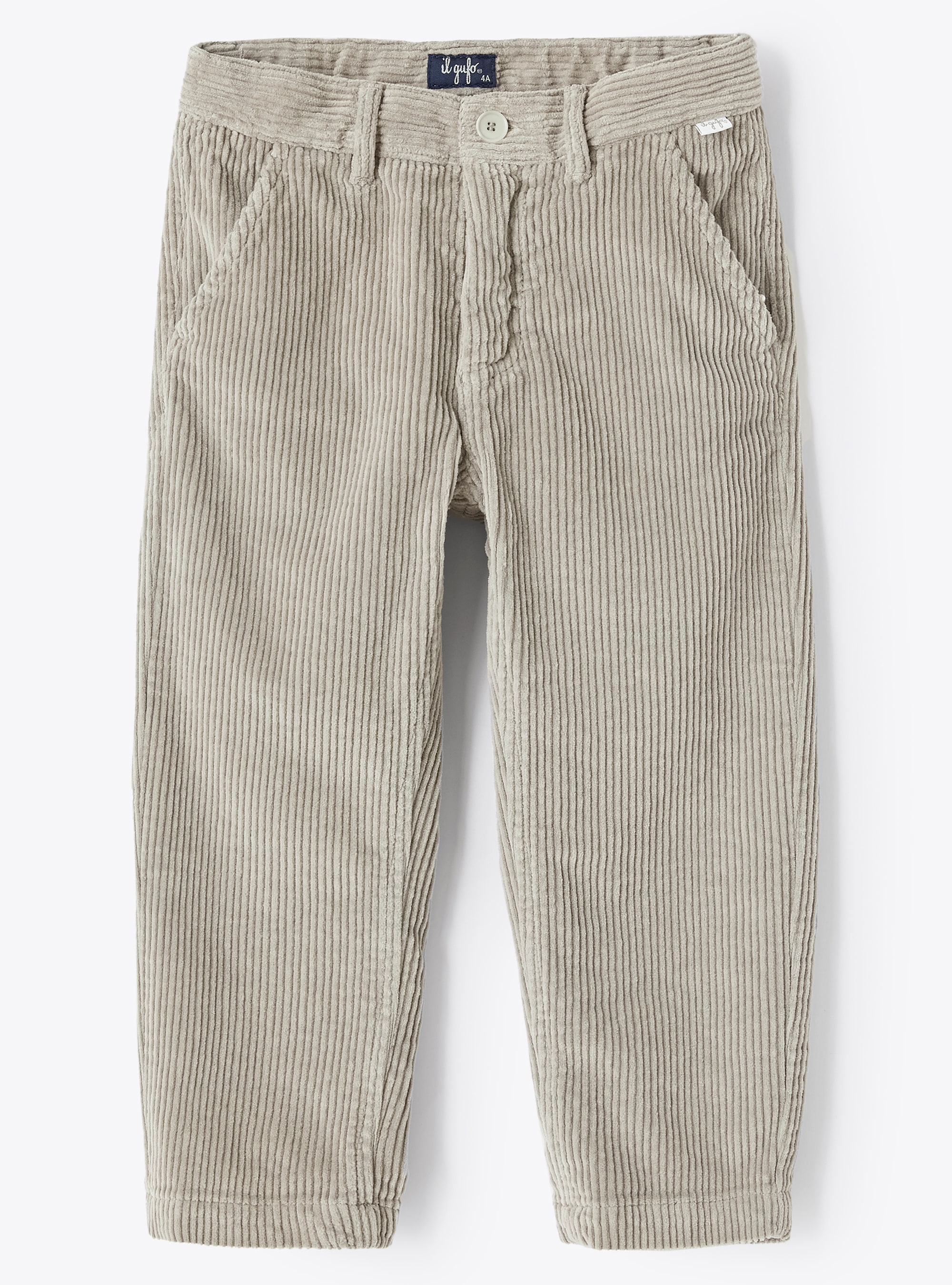Ice white corduroy trousers - Trousers - Il Gufo