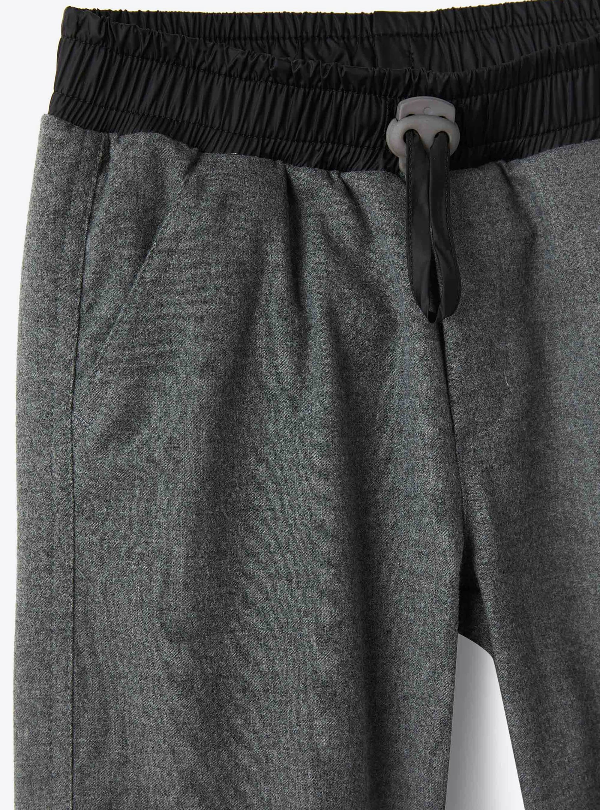 Pantaloni in tecnowool con dettagli tecnici - Grigio | Il Gufo
