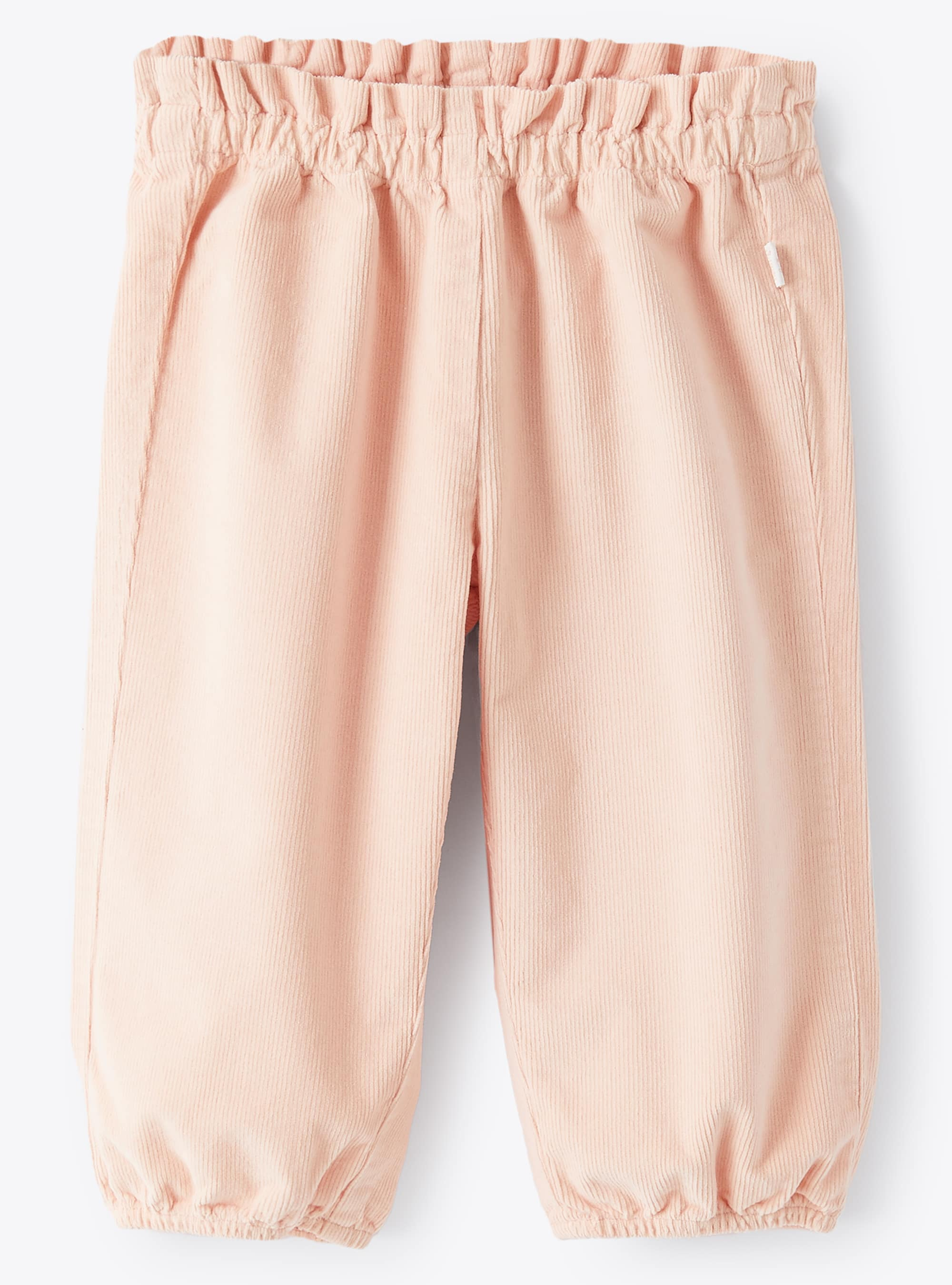 Pantaloni da neonata in velluto rosa - Pantaloni - Il Gufo
