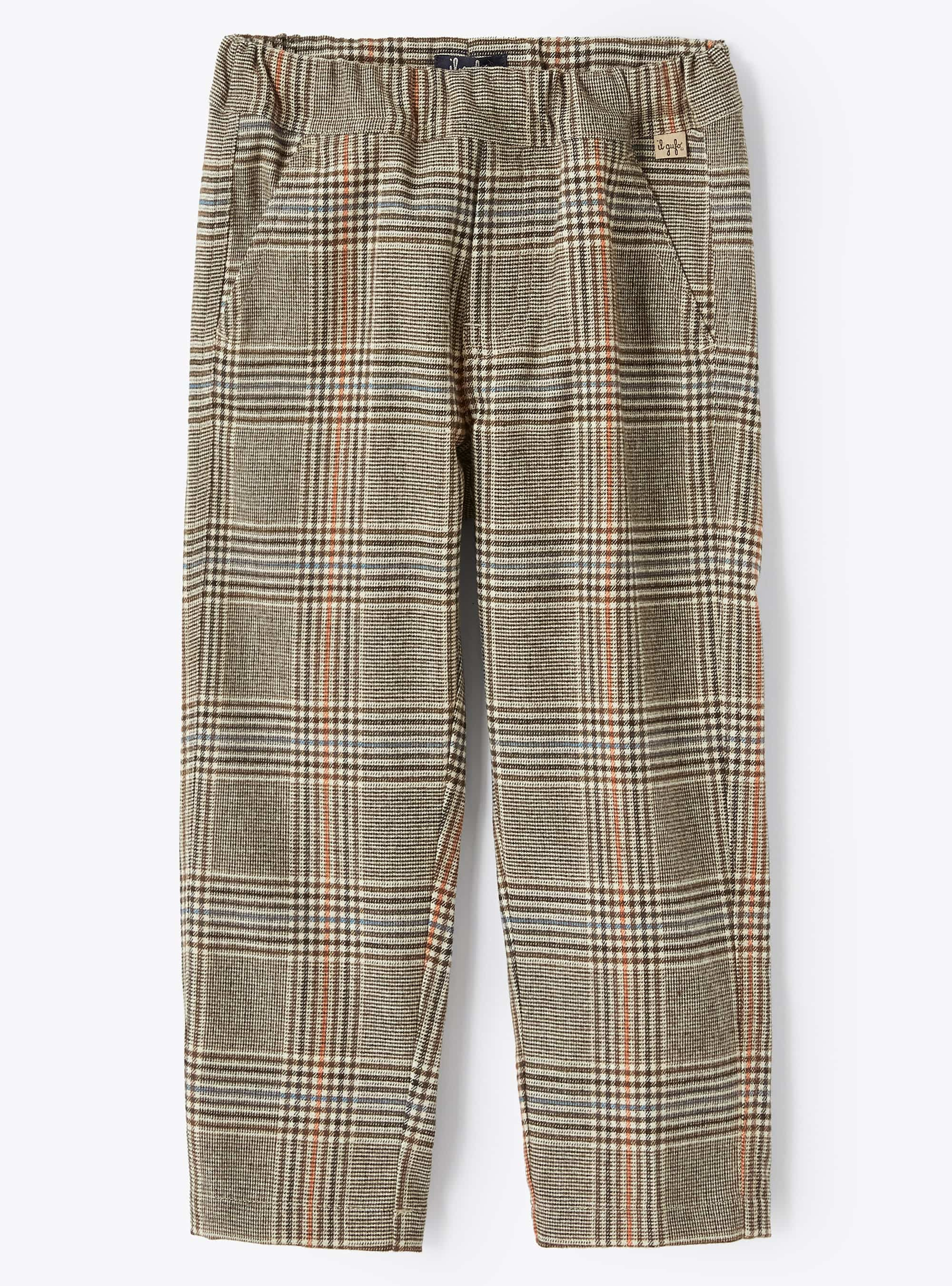 Regular fit check trousers - Trousers - Il Gufo