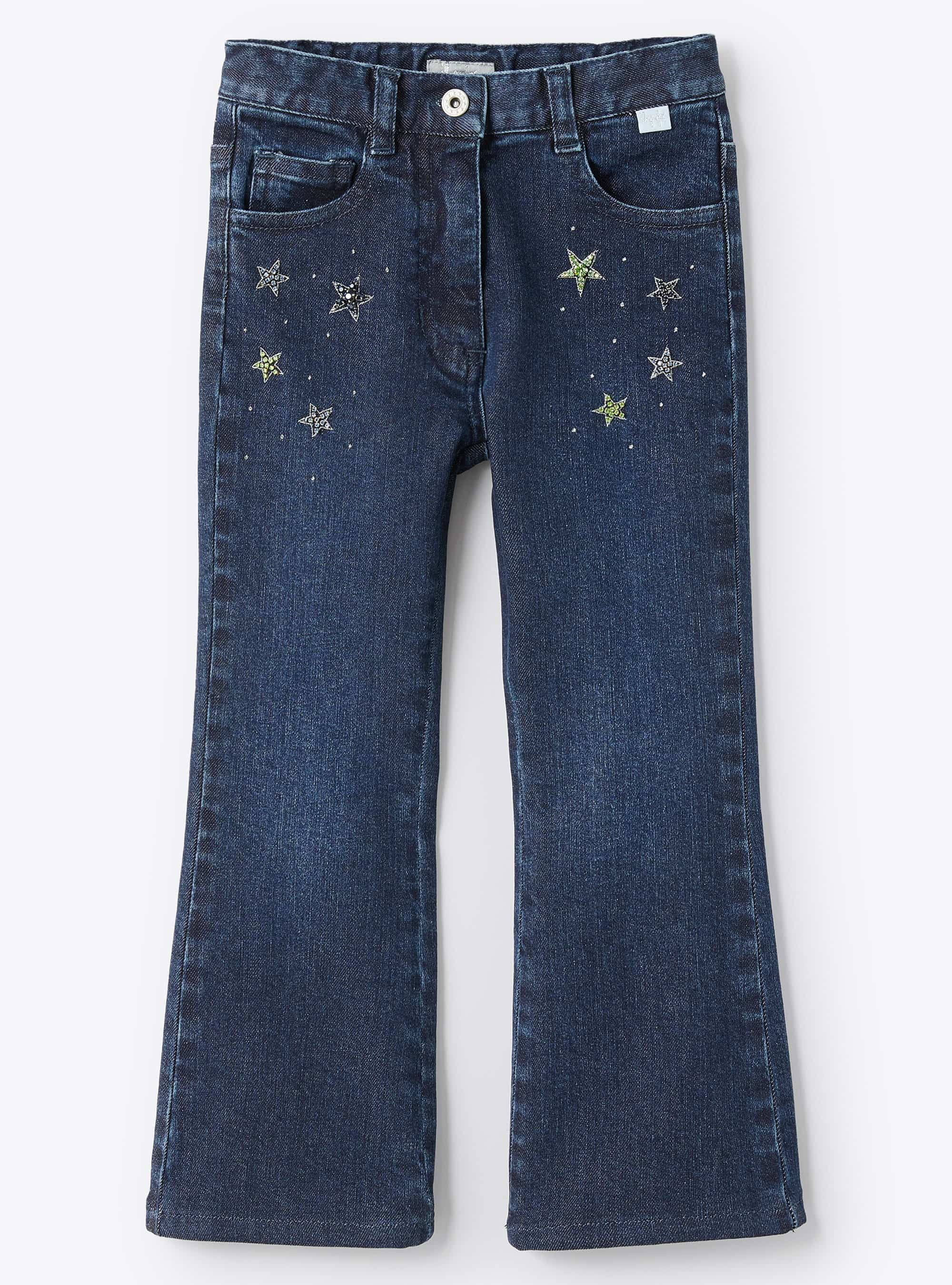 Jeans flare con perline applicate - Pantaloni - Il Gufo