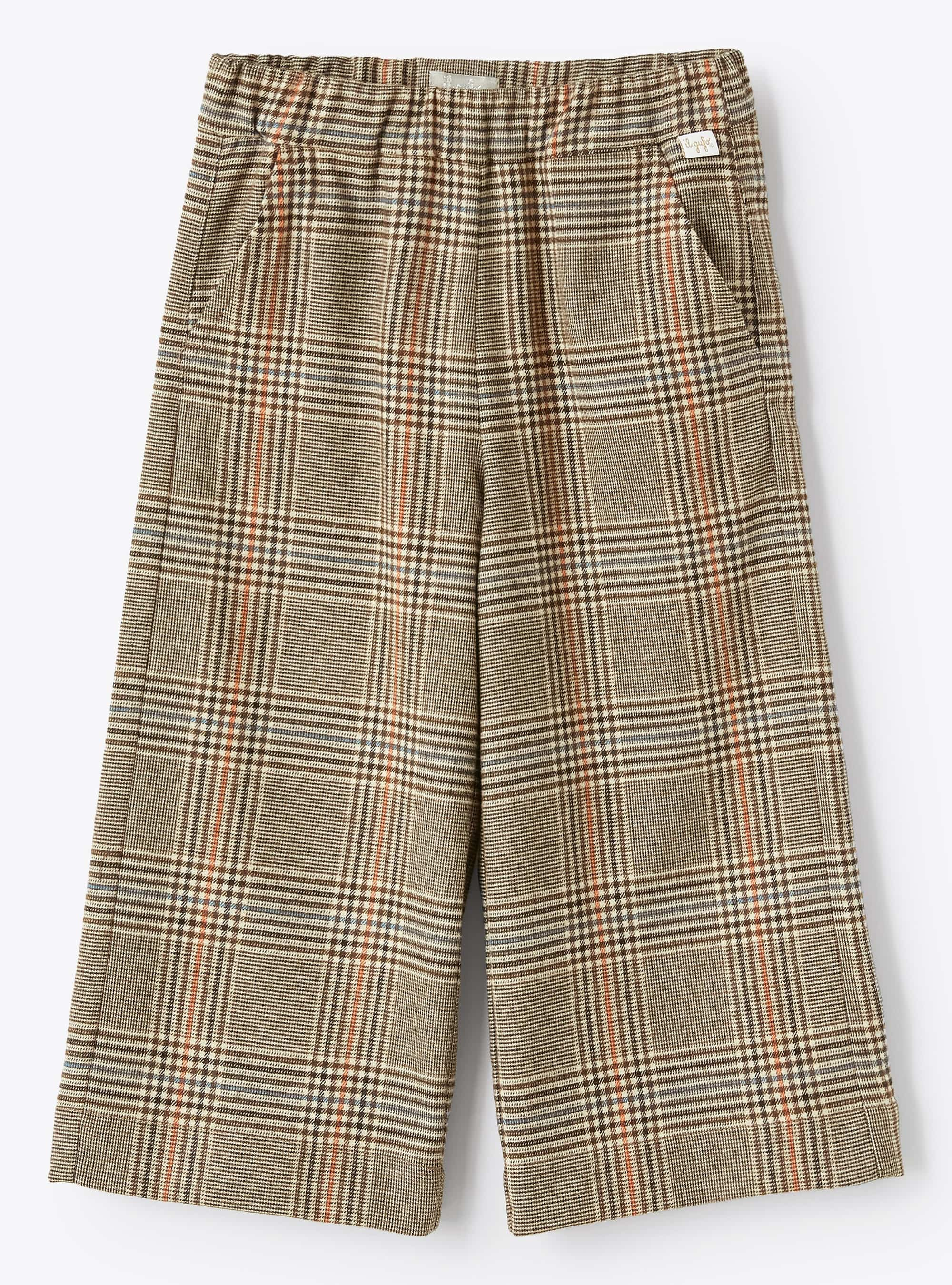 Check culotte trousers - Brown | Il Gufo