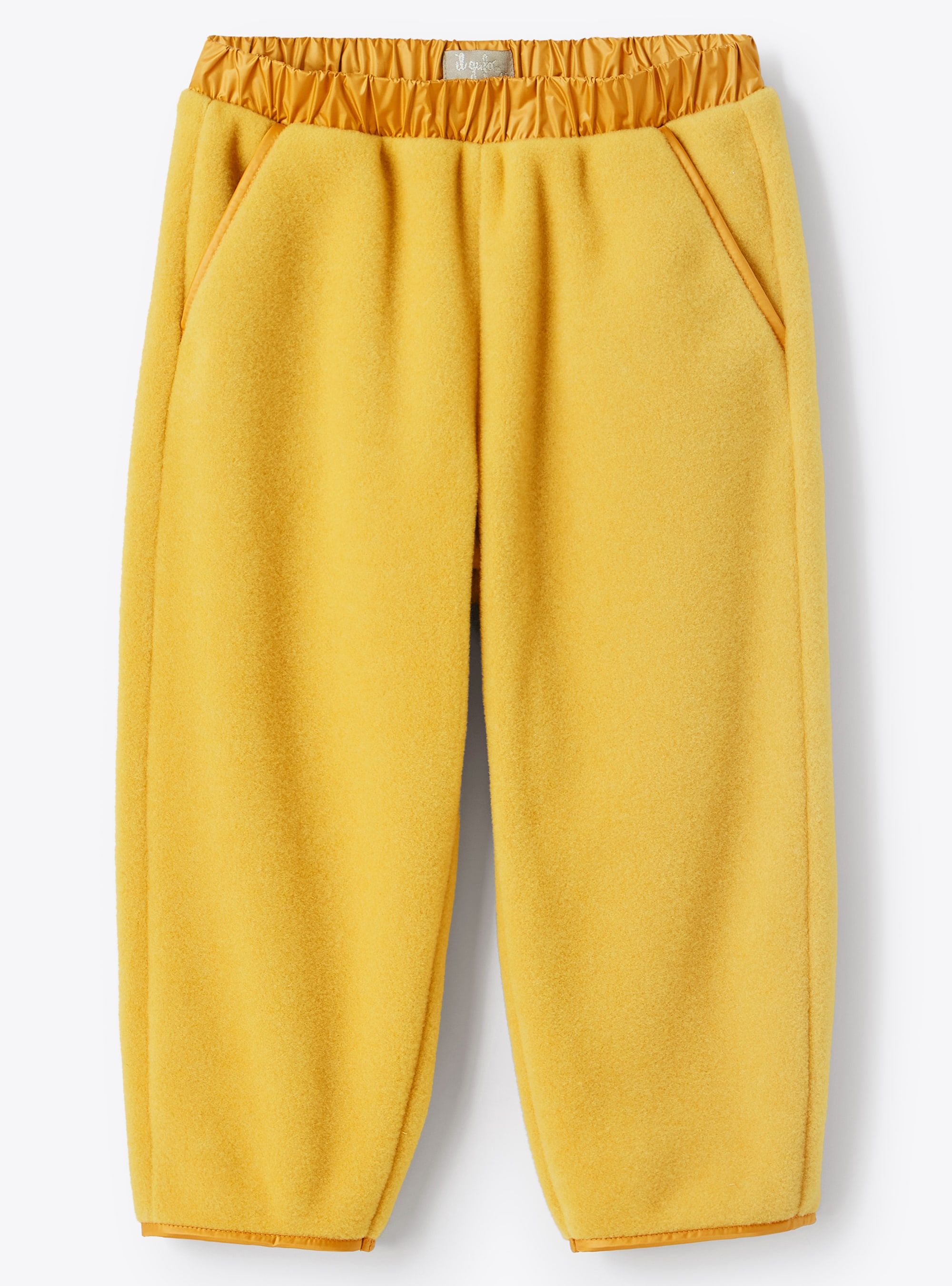 Yellow fleece joggers - Yellow | Il Gufo