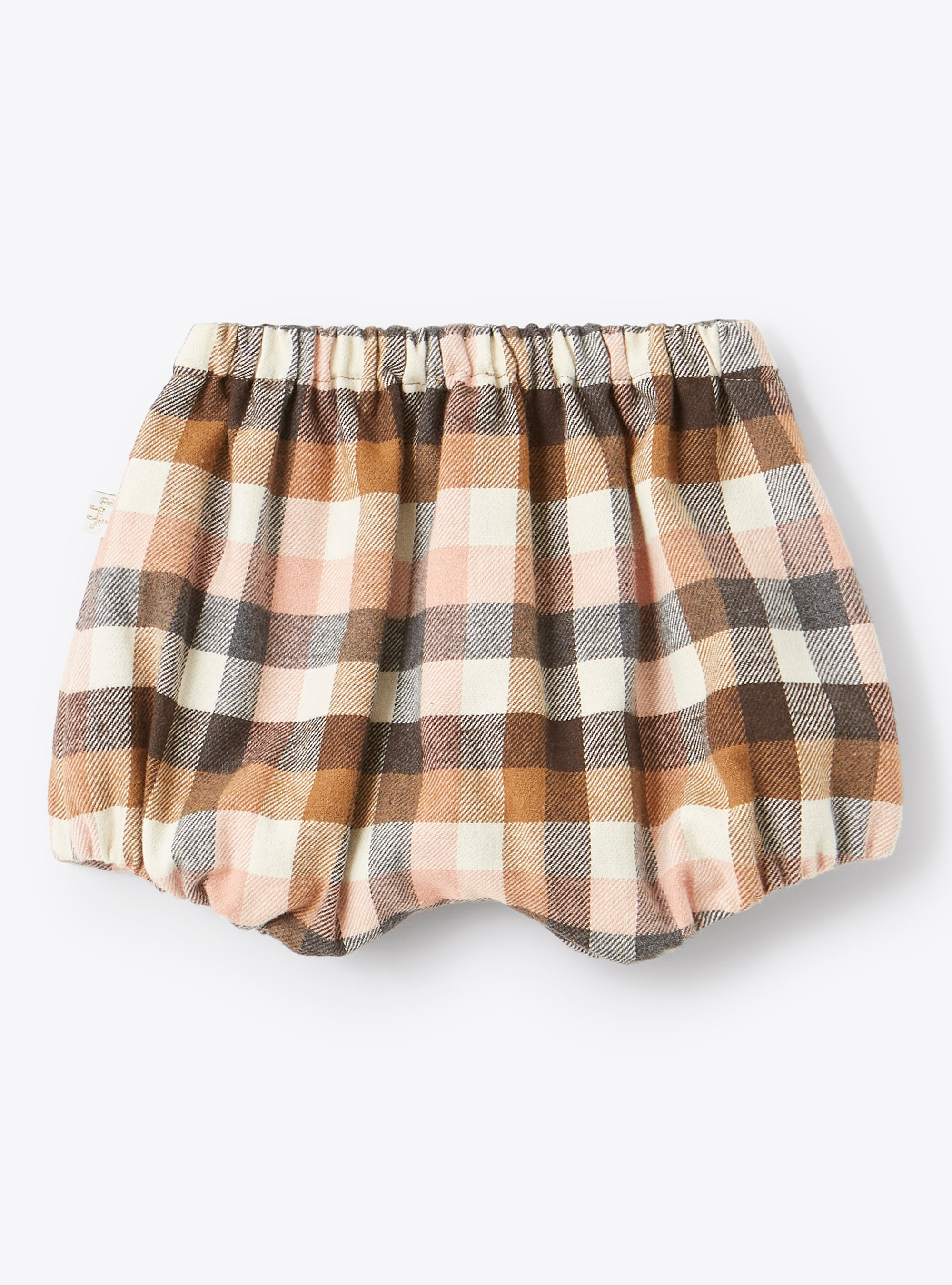Baby girls' check cotton shorts - Pink | Il Gufo