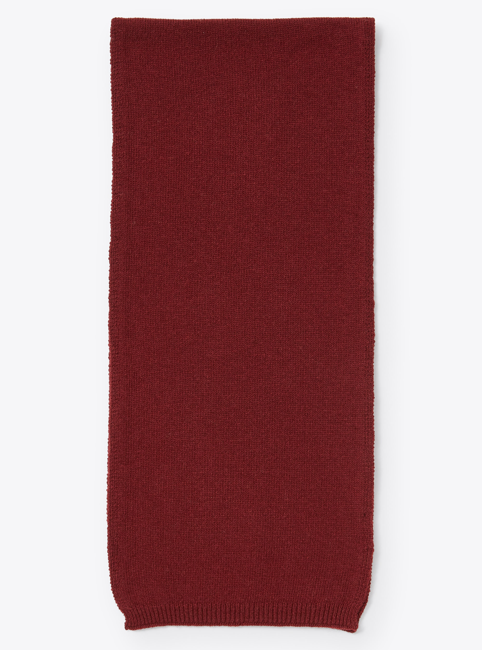 Burgundy merino wool scarf - Burgundy | Il Gufo