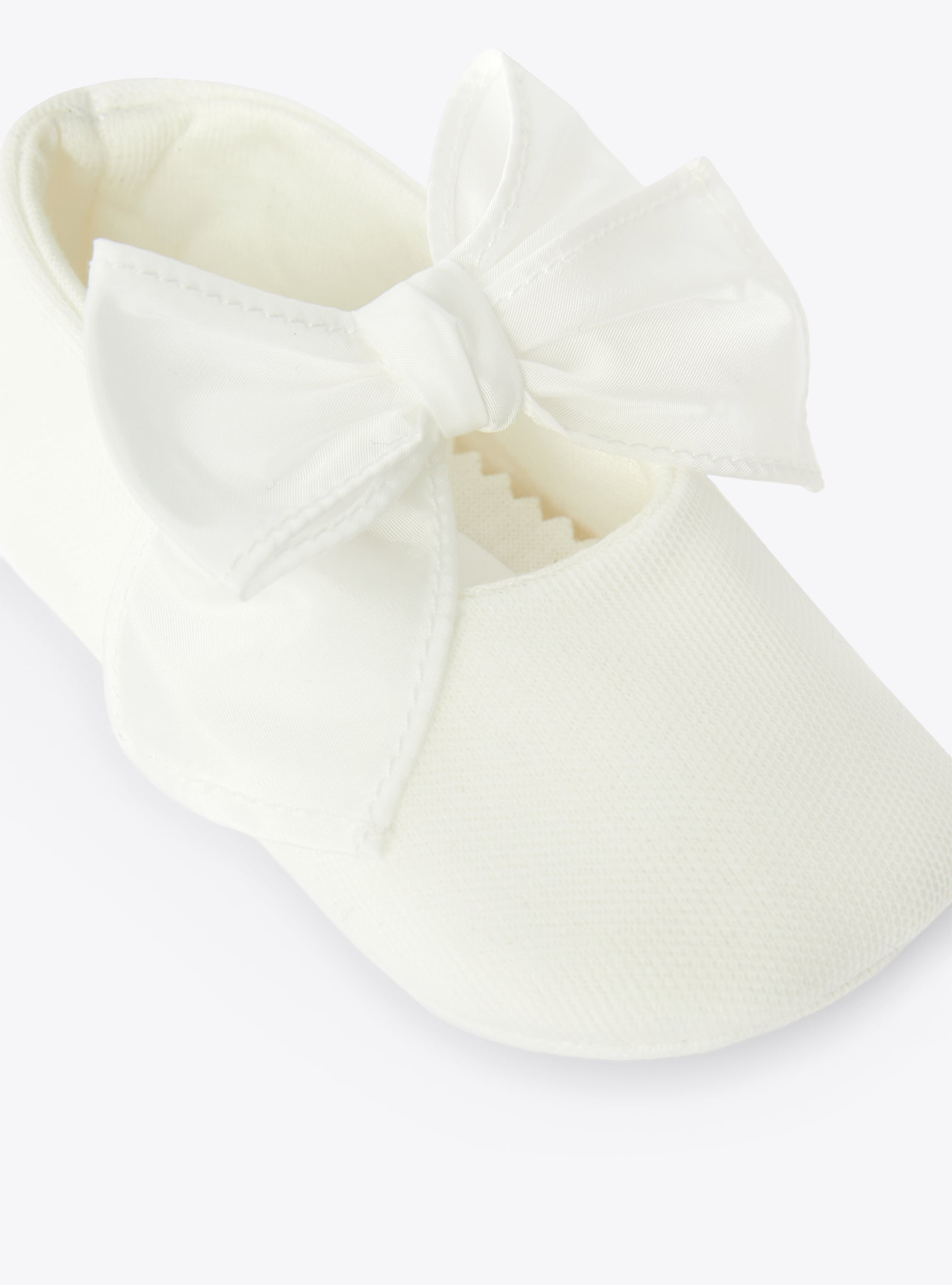 Milk white tulle baby shoes - White | Il Gufo