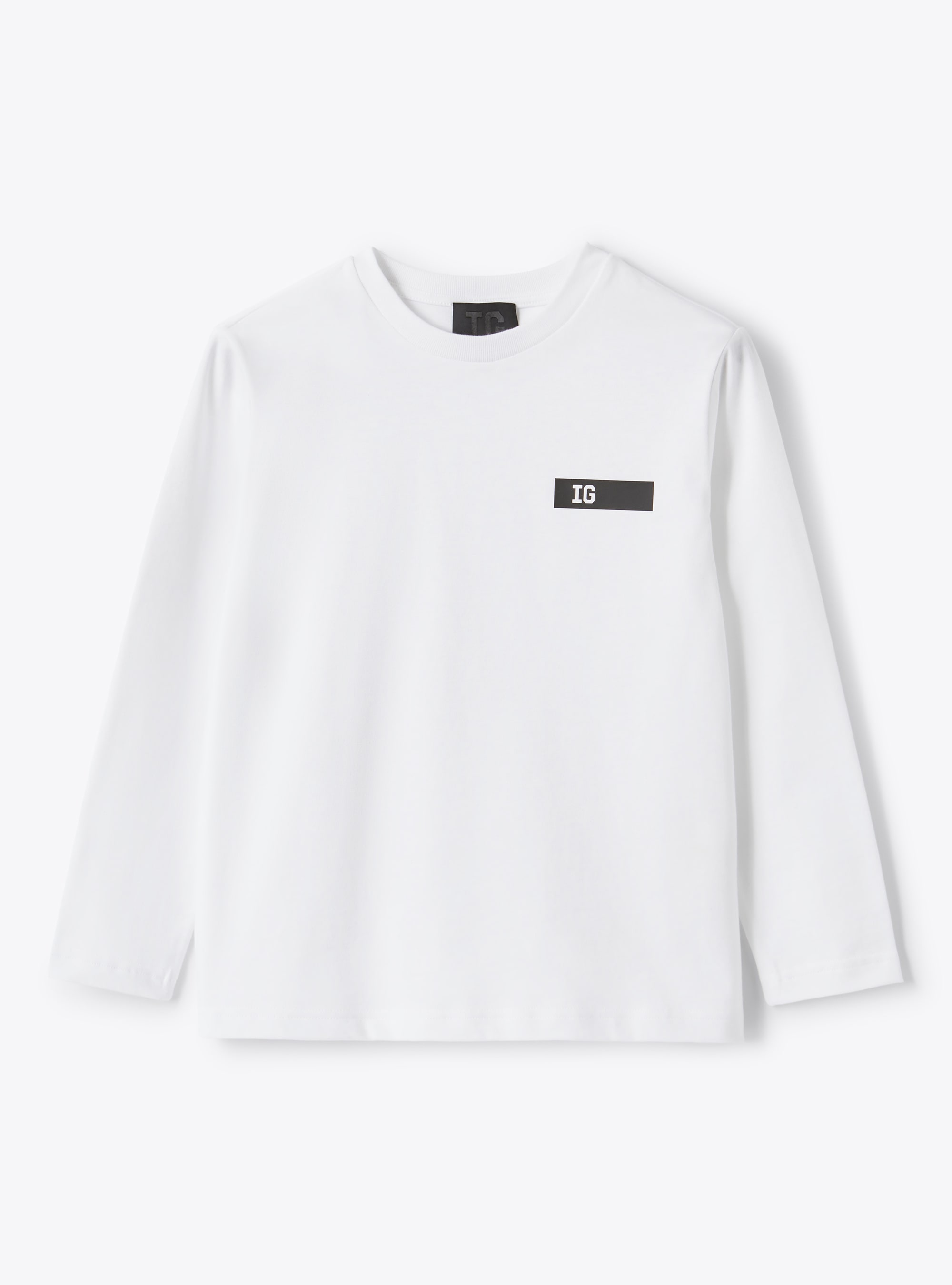 T-shirt en jersey avec logo thermocollé - Gris | Il Gufo